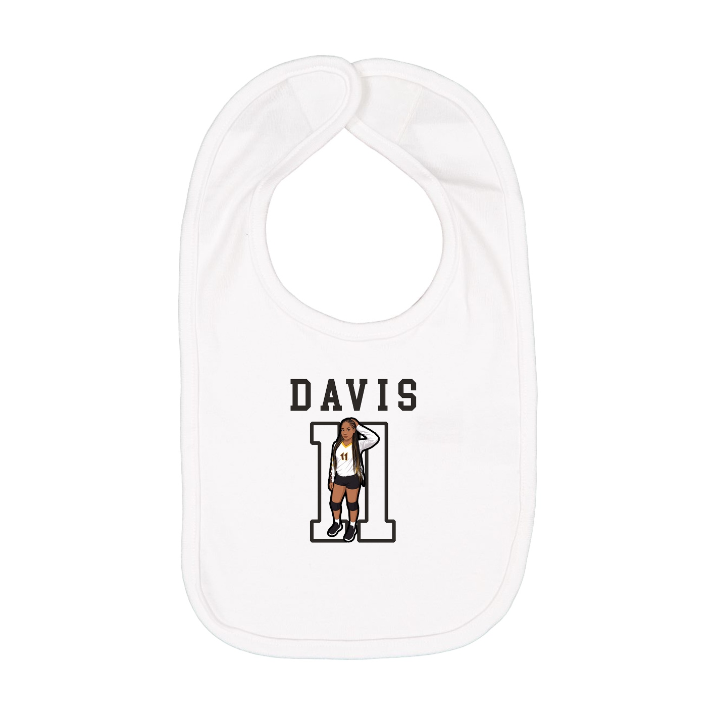 Infant Bib — Shirsey in White