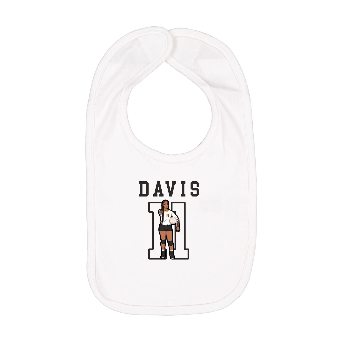 Infant Bib — Shirsey in White