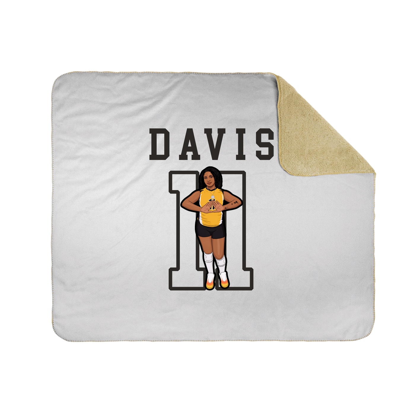 Throw Blanket — Shirsey in White