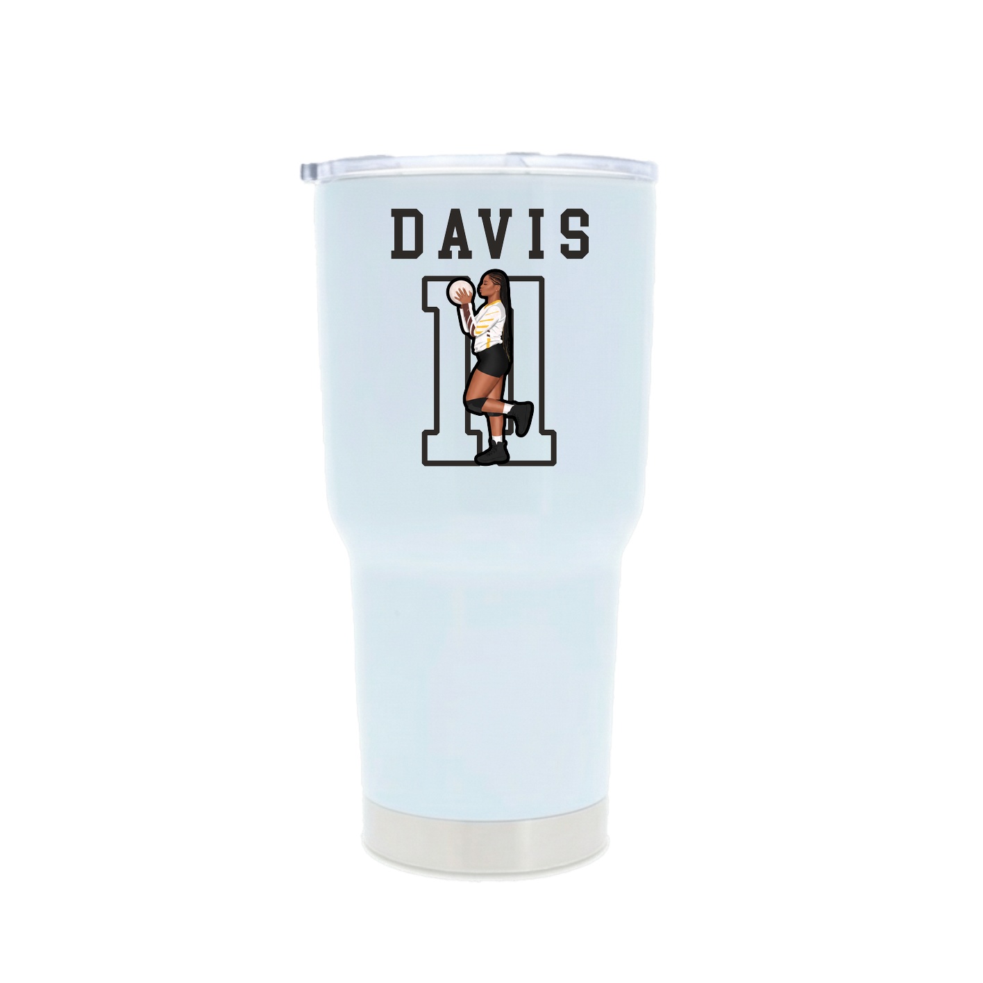 30oz Stainless Steel Tumbler — Shirsey in White