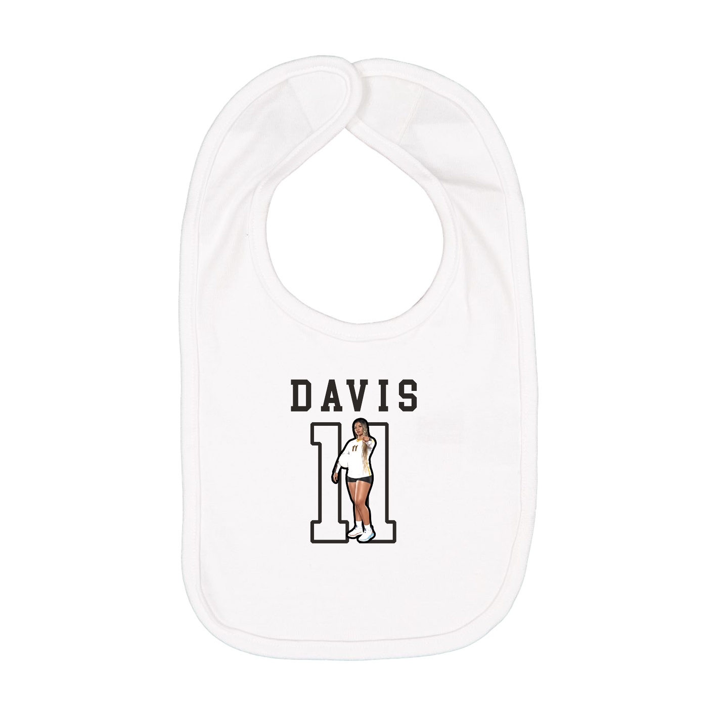 Infant Bib — Shirsey in White