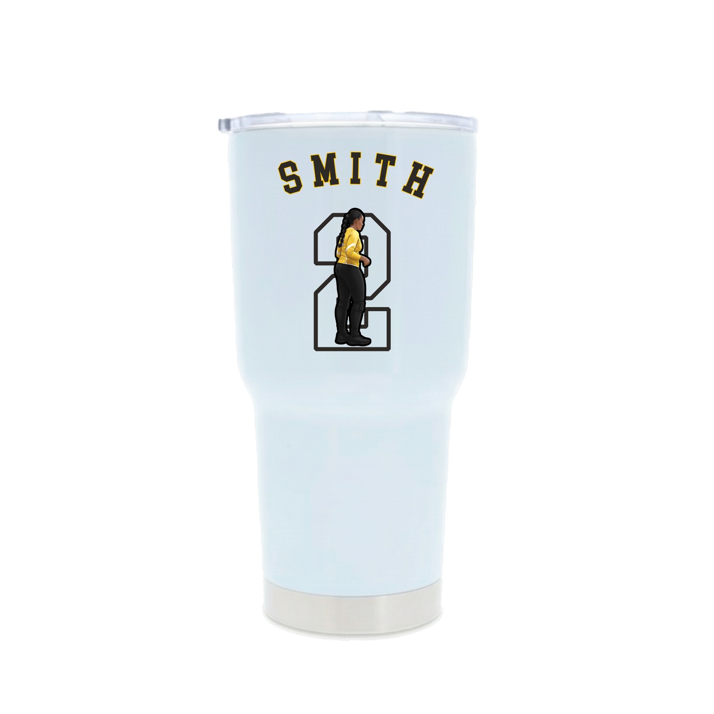 30oz Stainless Steel Tumbler — Shirsey Arch in White