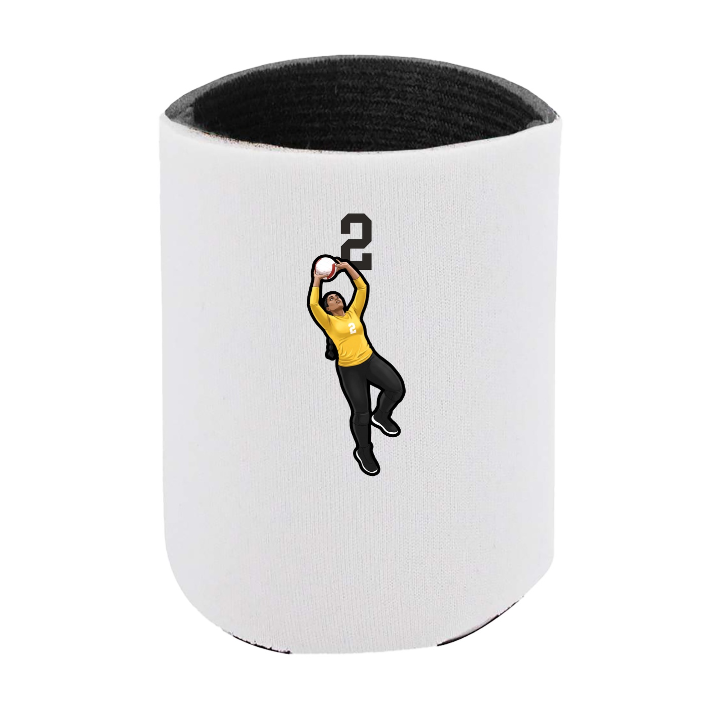 Can Holder — Number Top in White