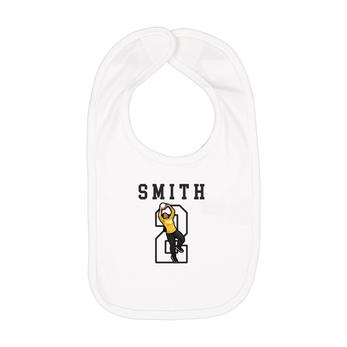 Infant Bib — Shirsey in White