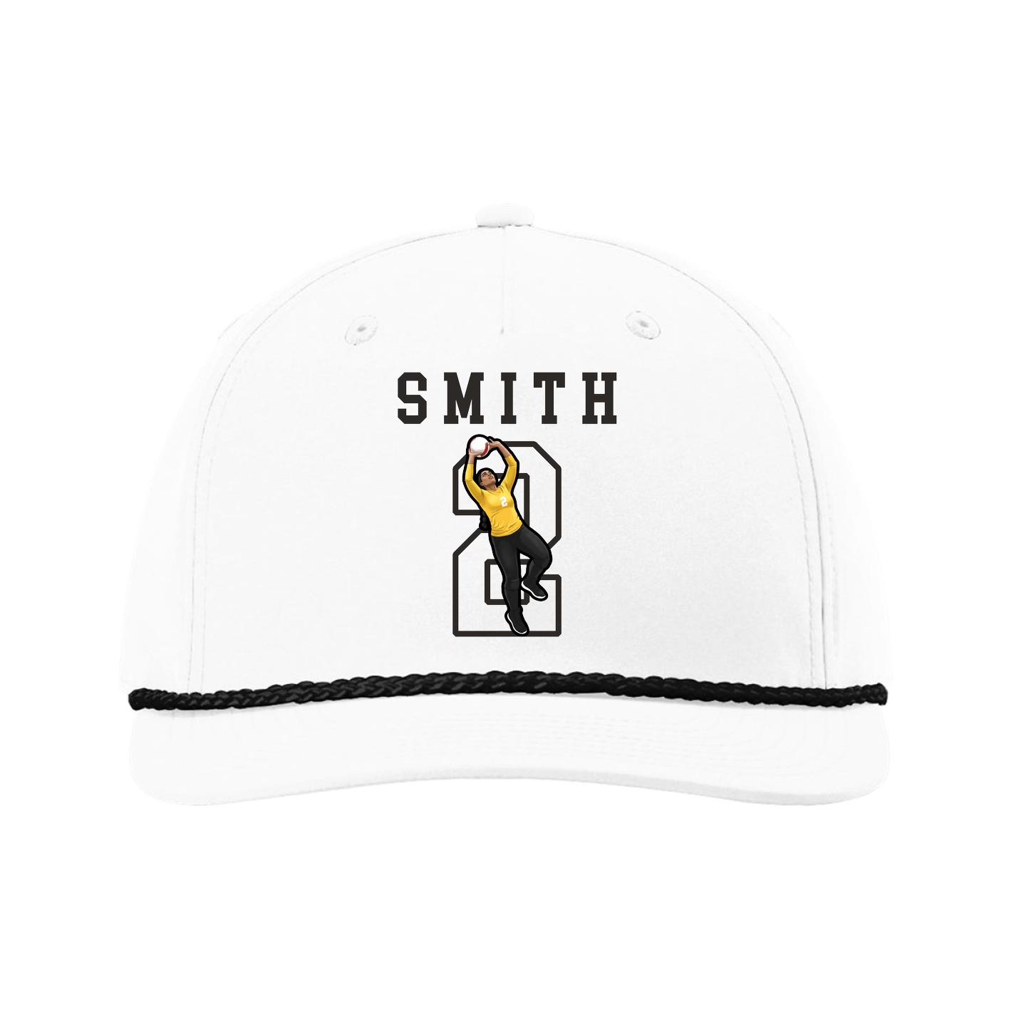 Five-Panel Classic Rope Cap — Shirsey in White
