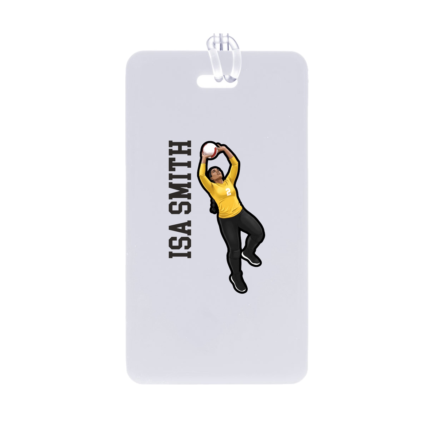 Bag Tag — Name Vertical in Classic