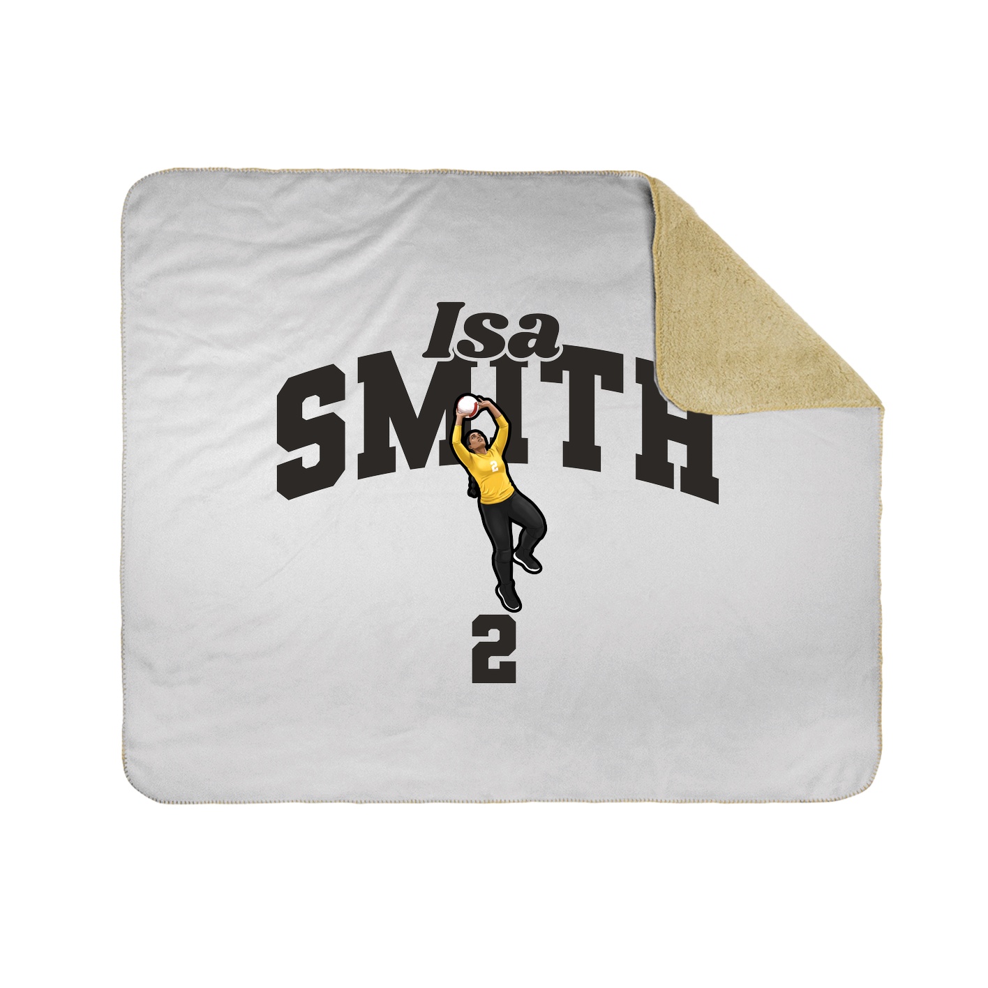 Throw Blanket — Signature Arch in White