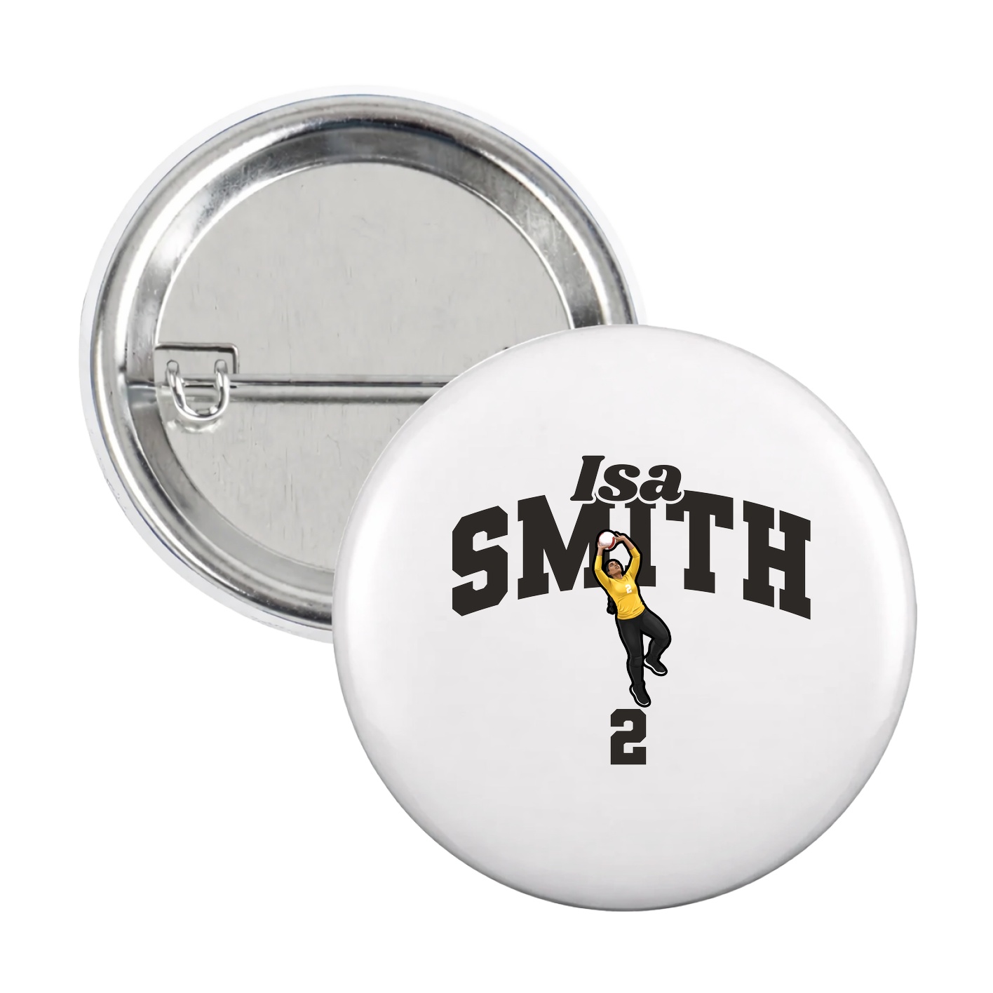 Game Day Button — Signature Arch in White