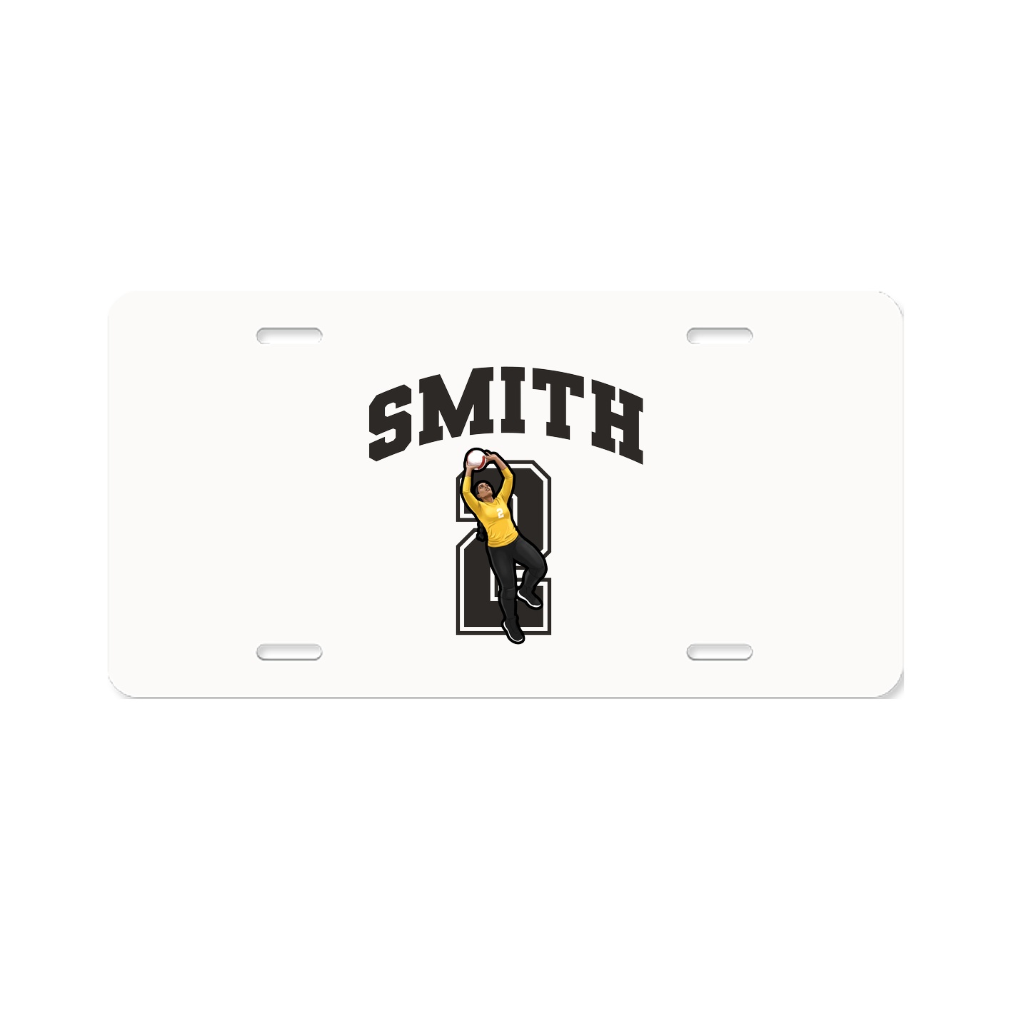 License Plate — Number in Classic