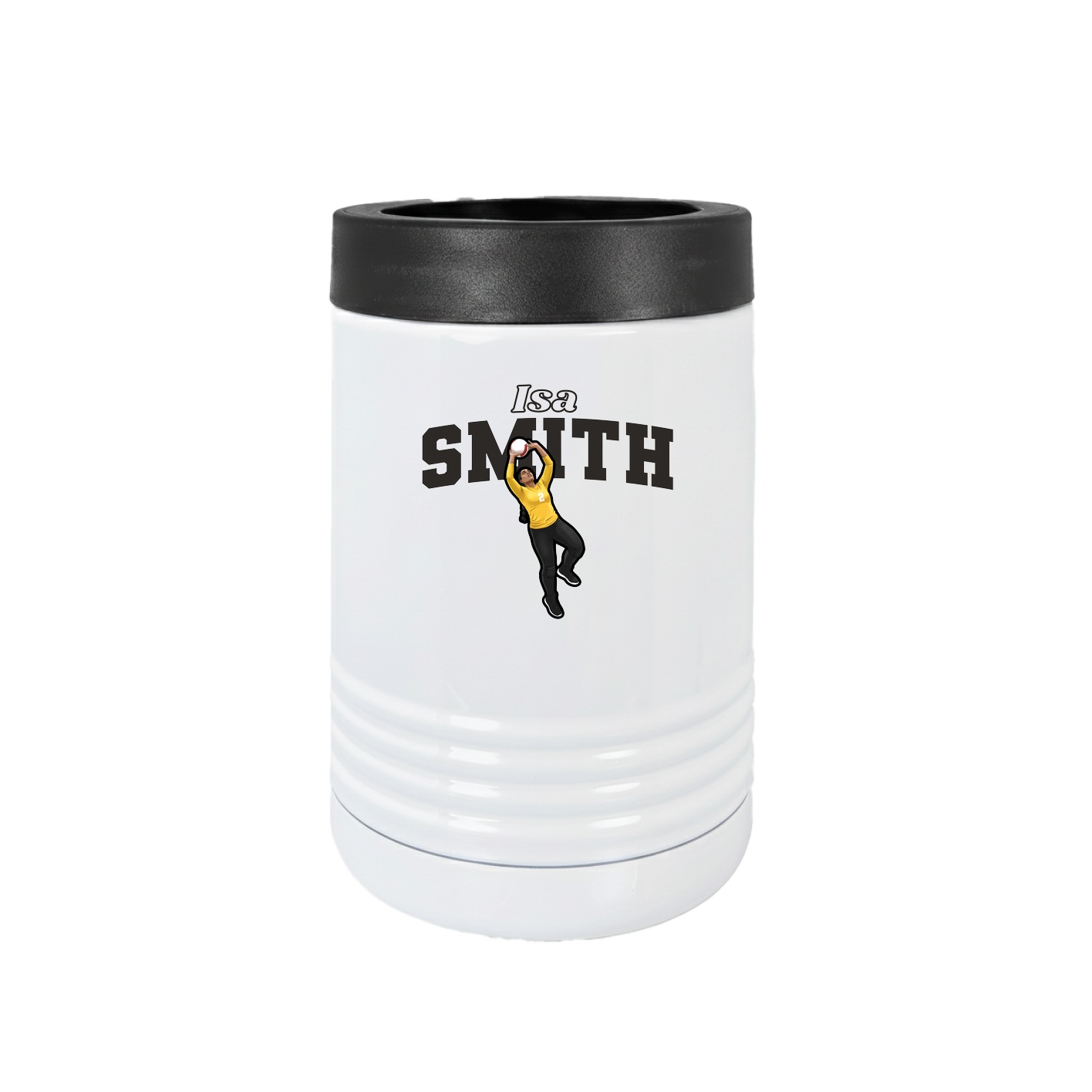 Beverage Holder — Name Arch in White