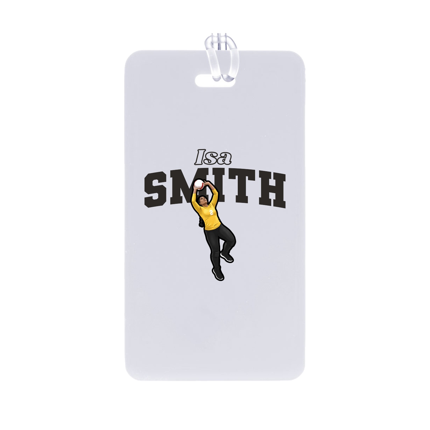 Bag Tag — Name Arch in Classic
