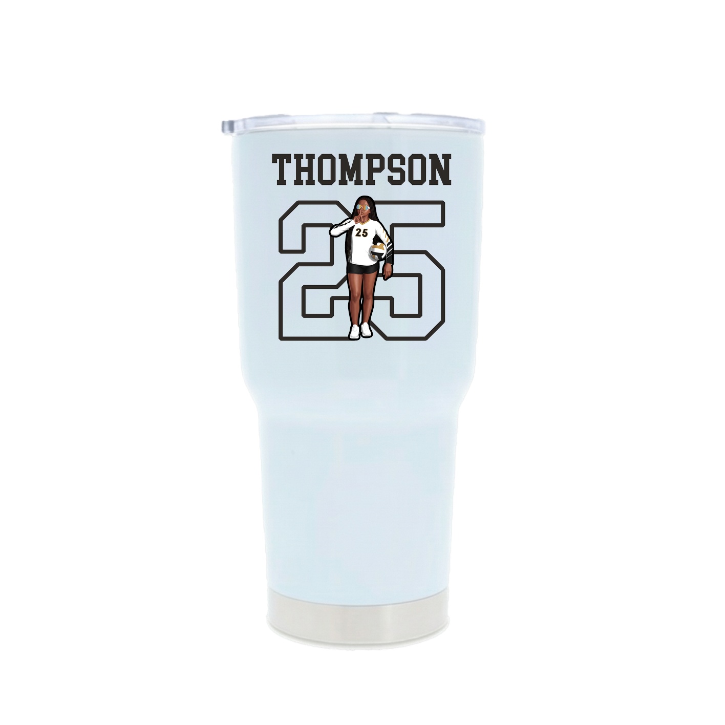 30oz Stainless Steel Tumbler — Shirsey in White