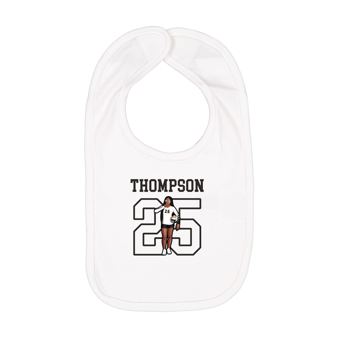 Infant Bib — Shirsey in White