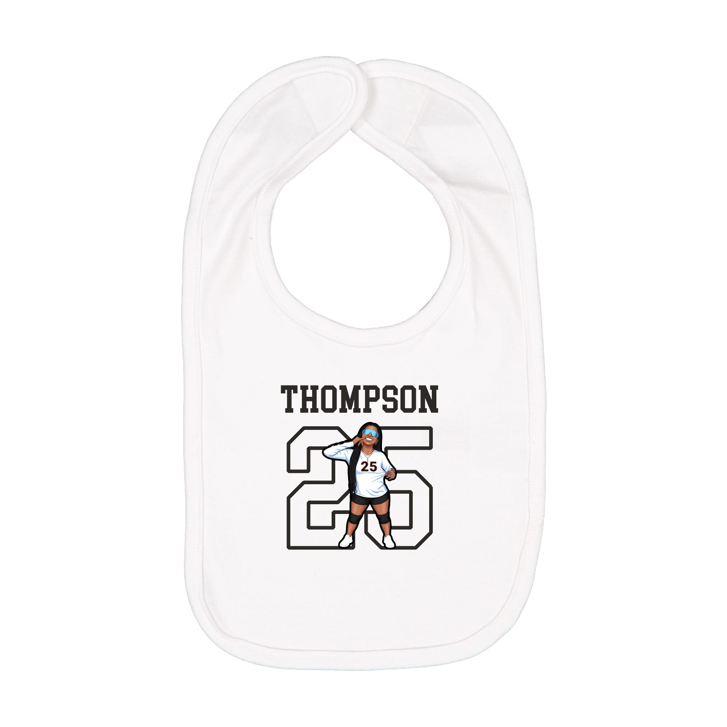 Infant Bib — Shirsey in White