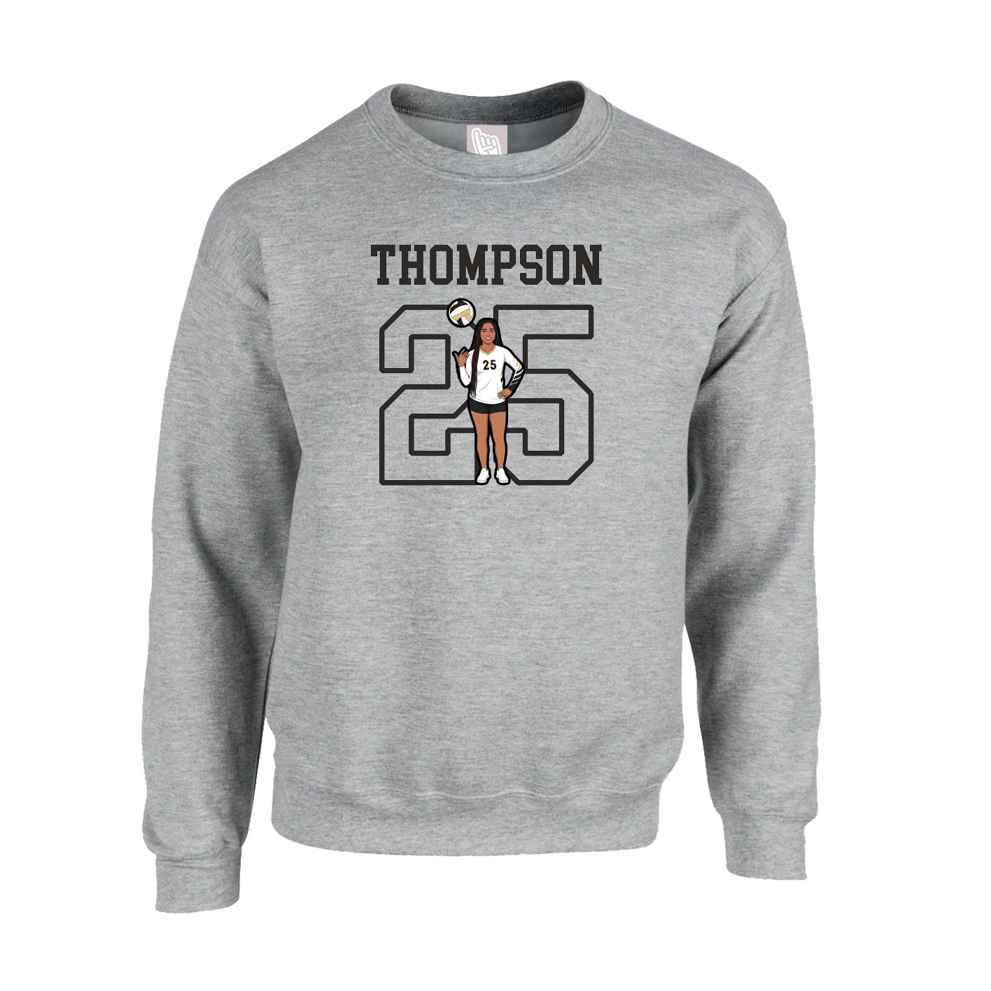 Fleece Crew — Shirsey in Grey
