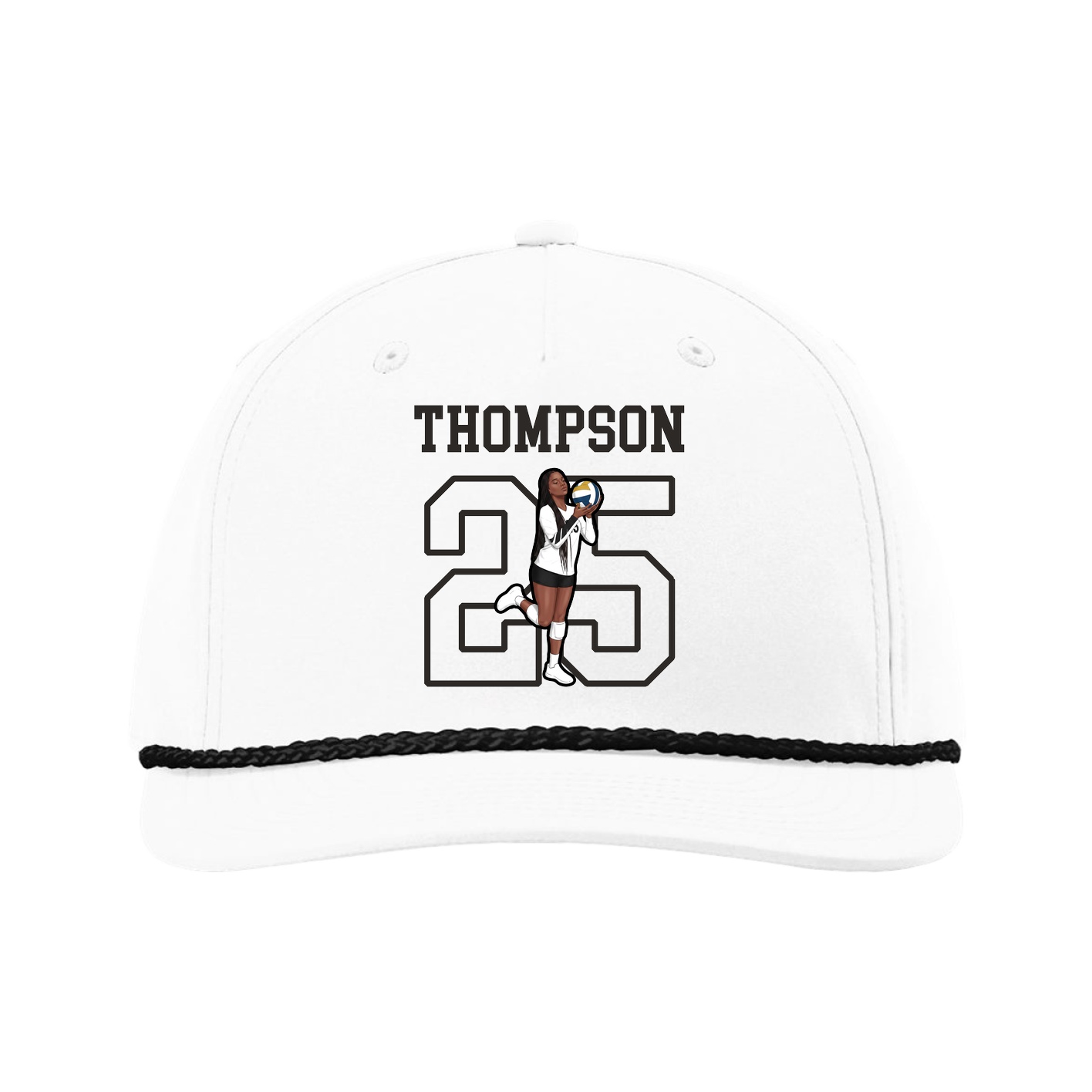Five-Panel Classic Rope Cap — Shirsey in White