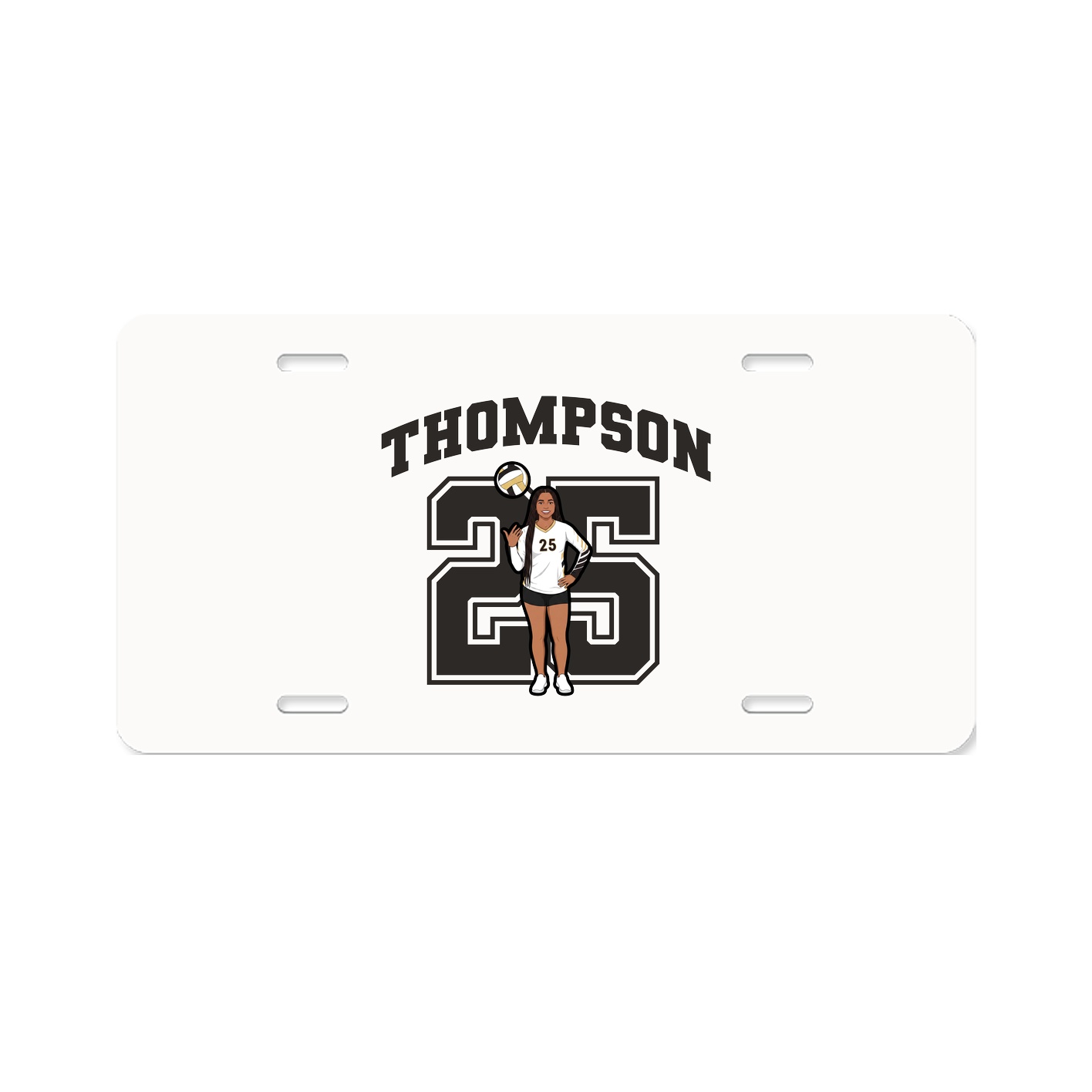 License Plate — Number in Classic