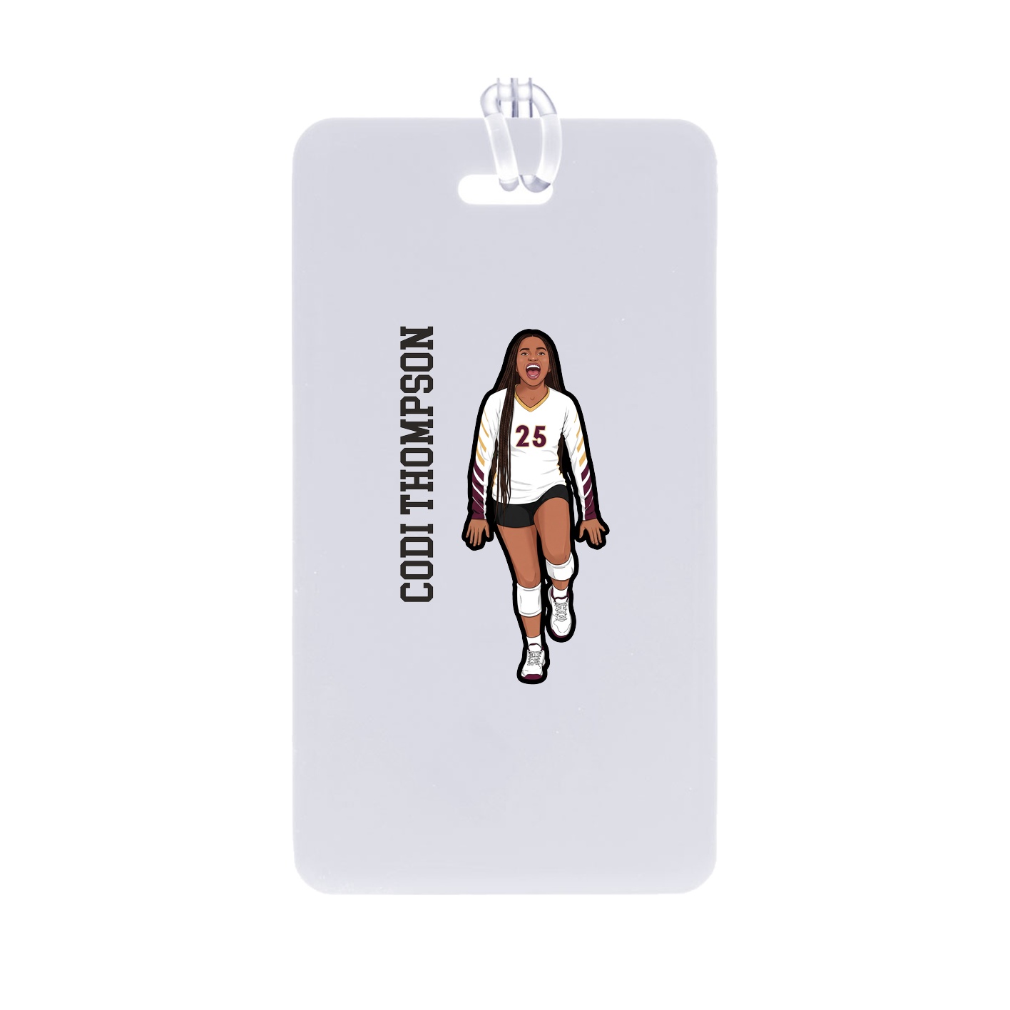 Bag Tag — Name Vertical in Classic