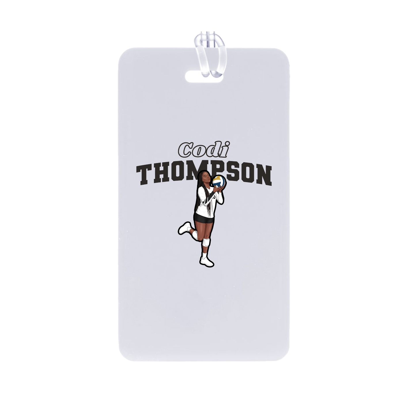 Bag Tag — Name Arch in Classic