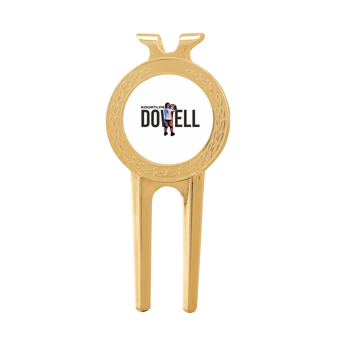 Divot Tool with Ball Marker — Player Name in Classic