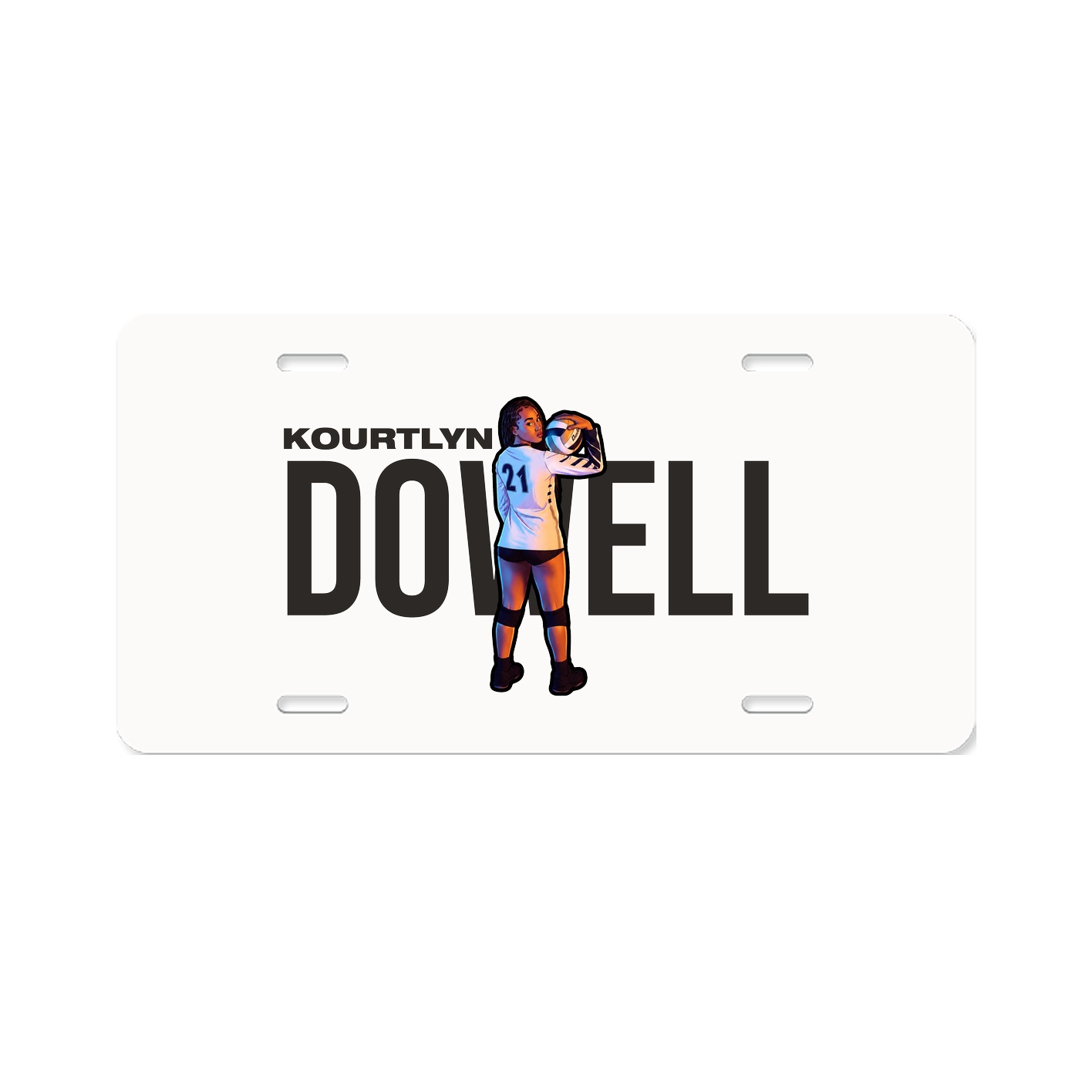 License Plate — Player Name in Classic