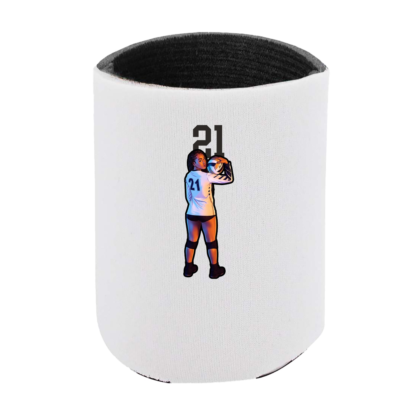 Can Holder — Number Top in White