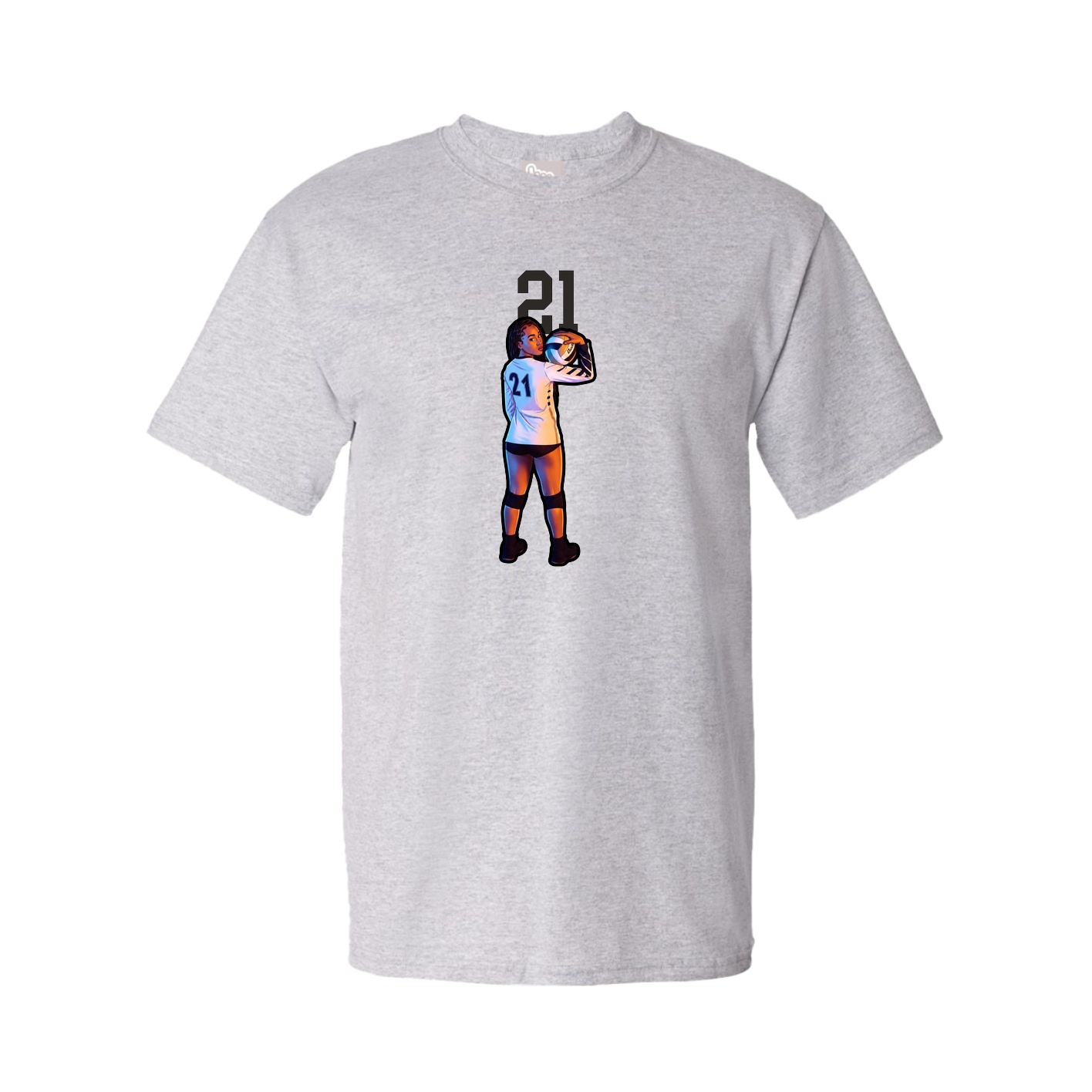 Tee — Number Top in Grey