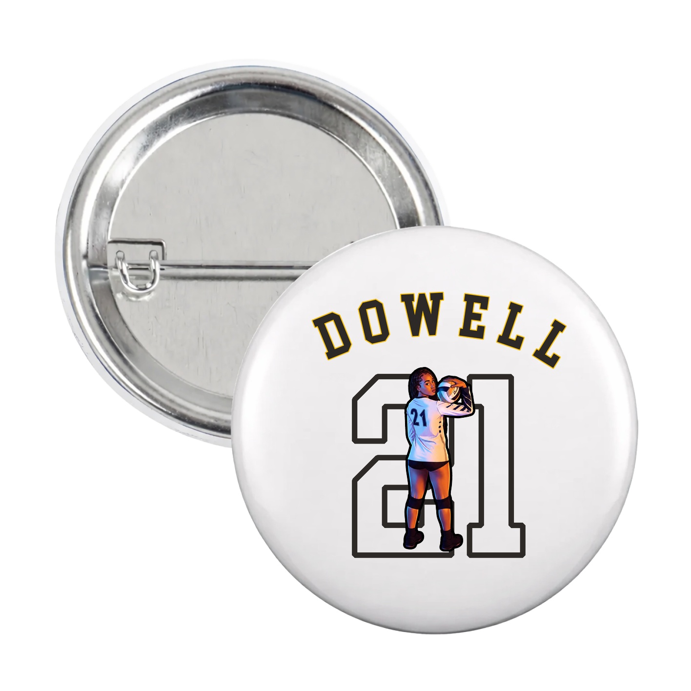 Game Day Button — Shirsey Arch in White