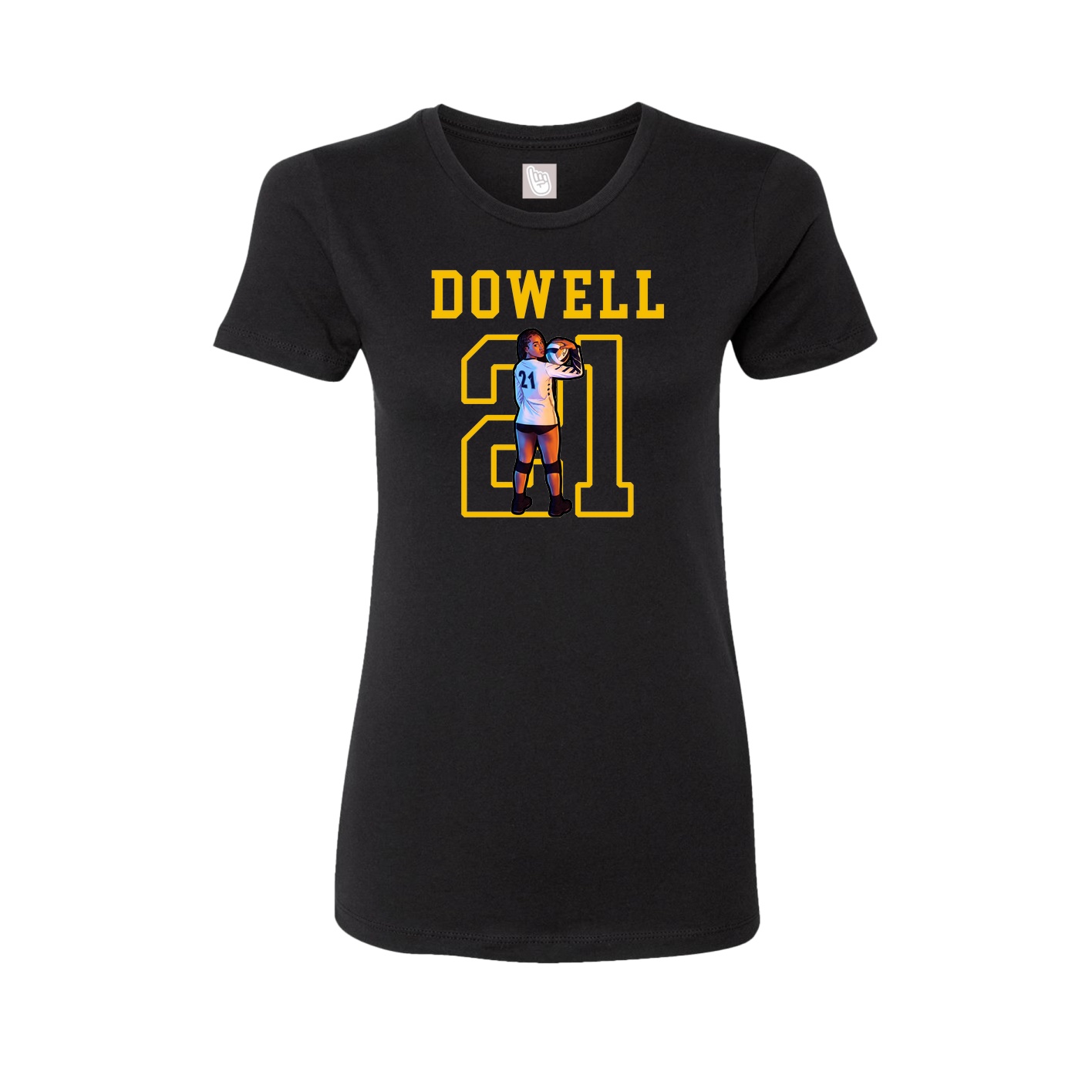 Fitted Women's Tee — Shirsey in Black