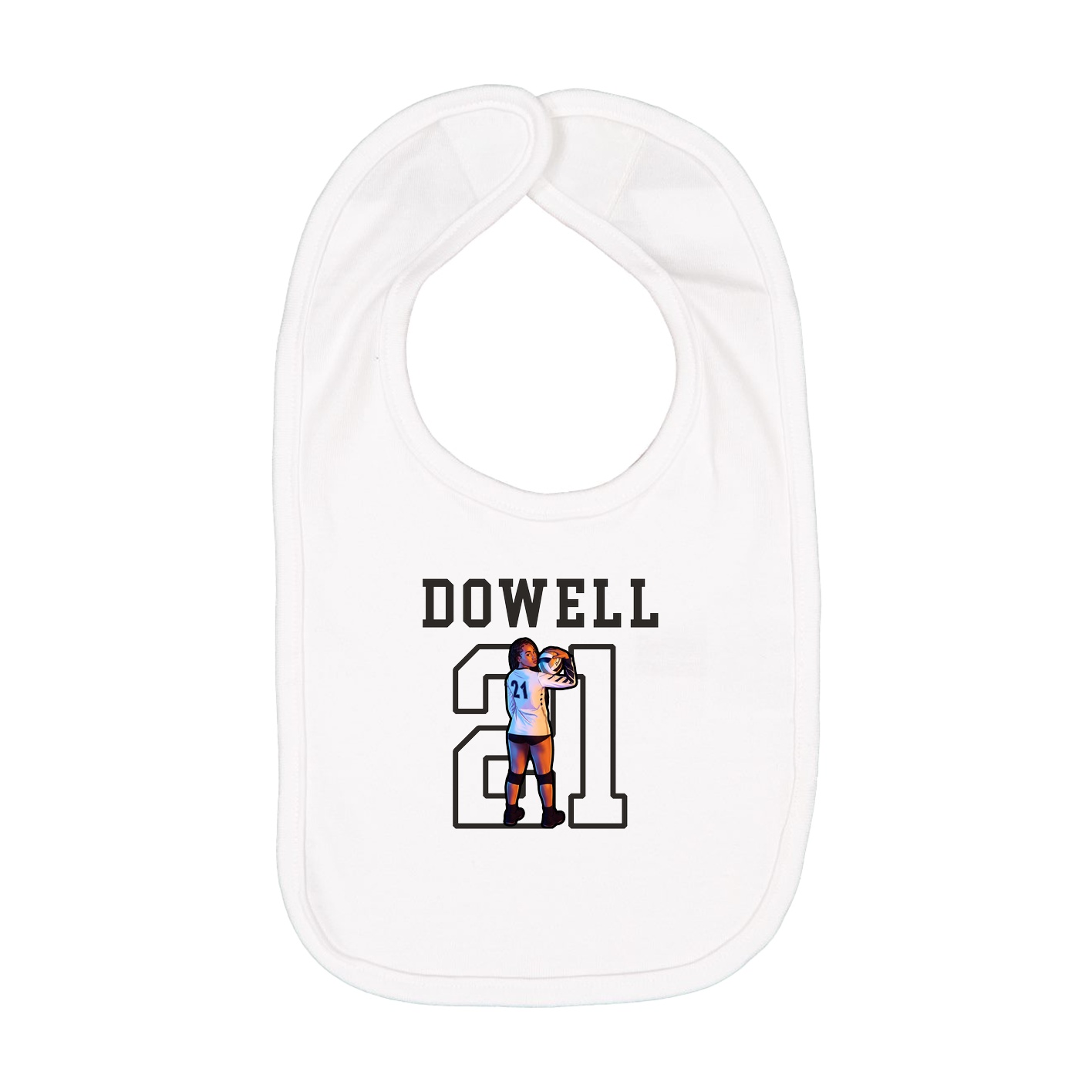Infant Bib — Shirsey in White
