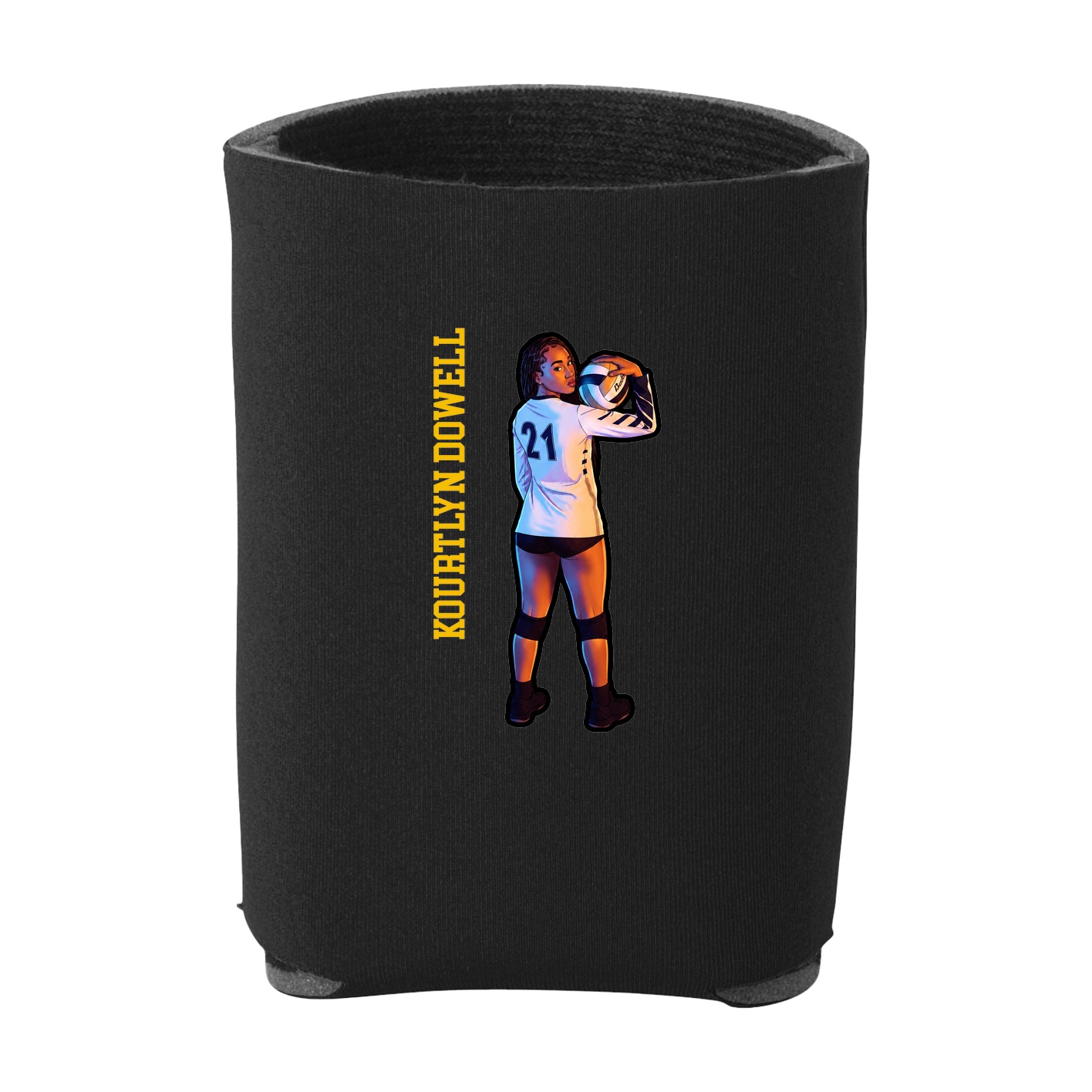 Can Holder — Name Vertical in Black