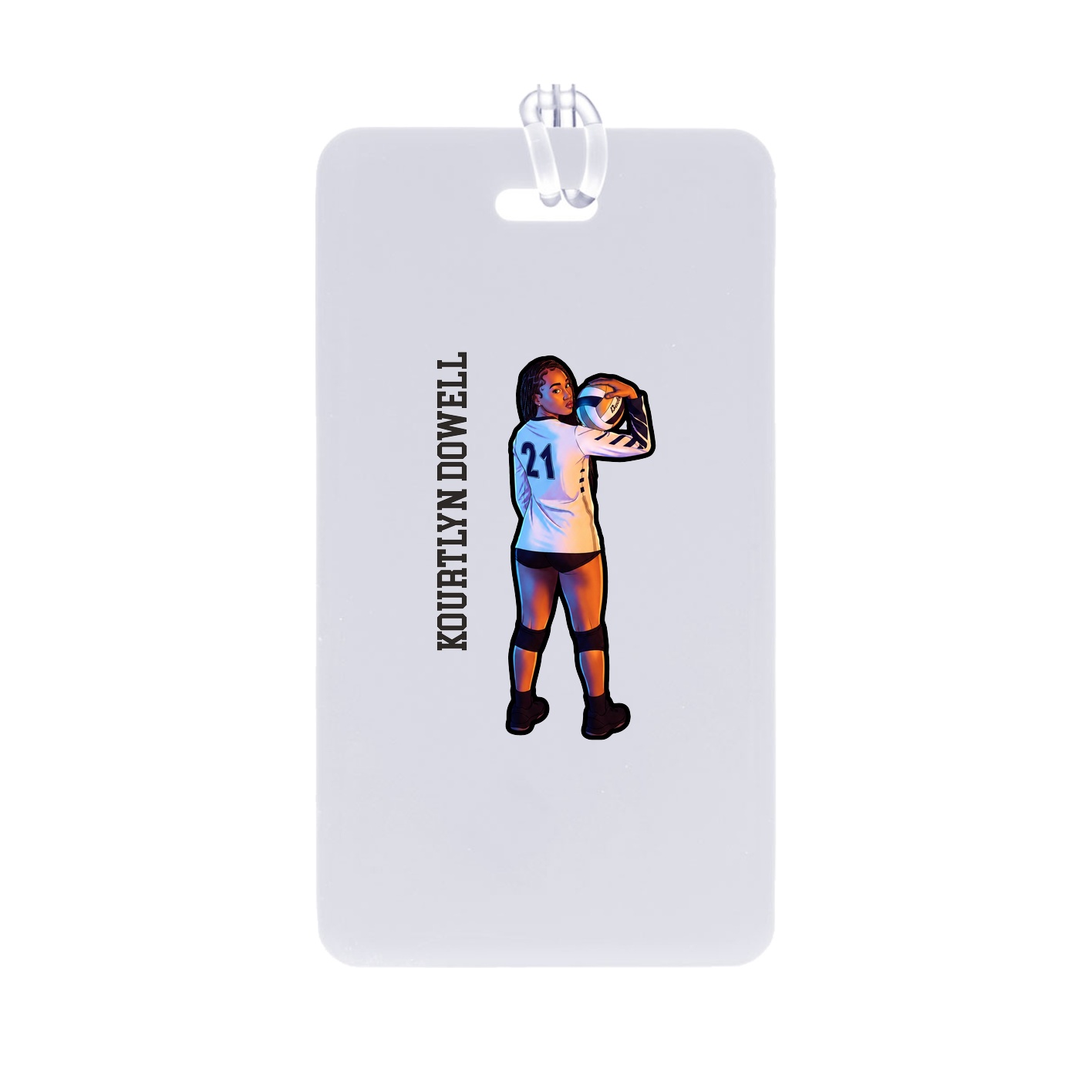 Bag Tag — Name Vertical in Classic
