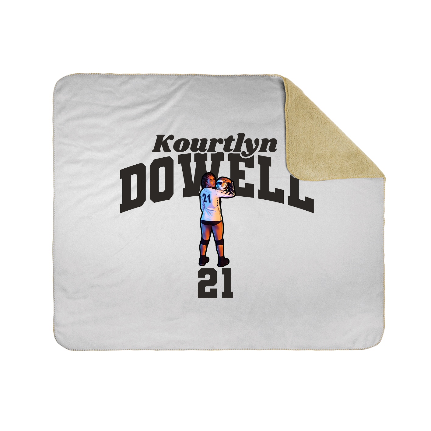 Throw Blanket — Signature Arch in White