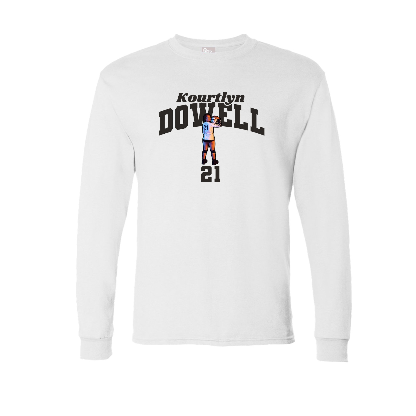 Long Sleeve Tee — Signature Arch in White