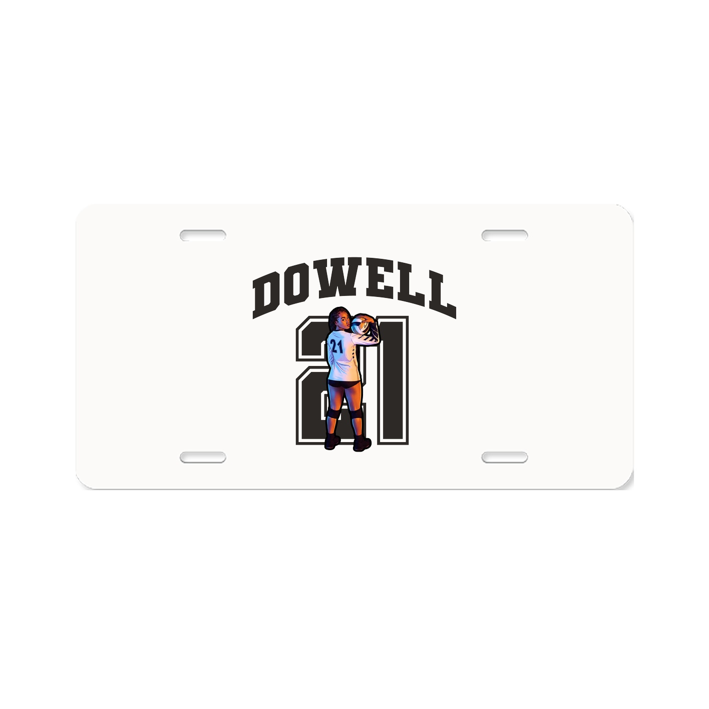 License Plate — Number in Classic