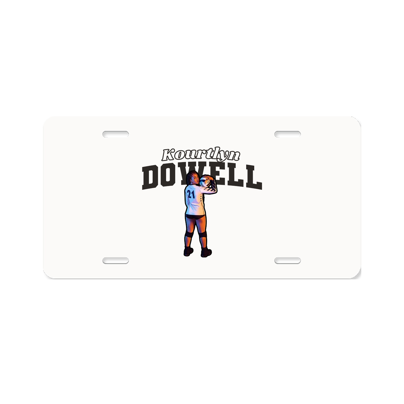 License Plate — Name Arch in Classic