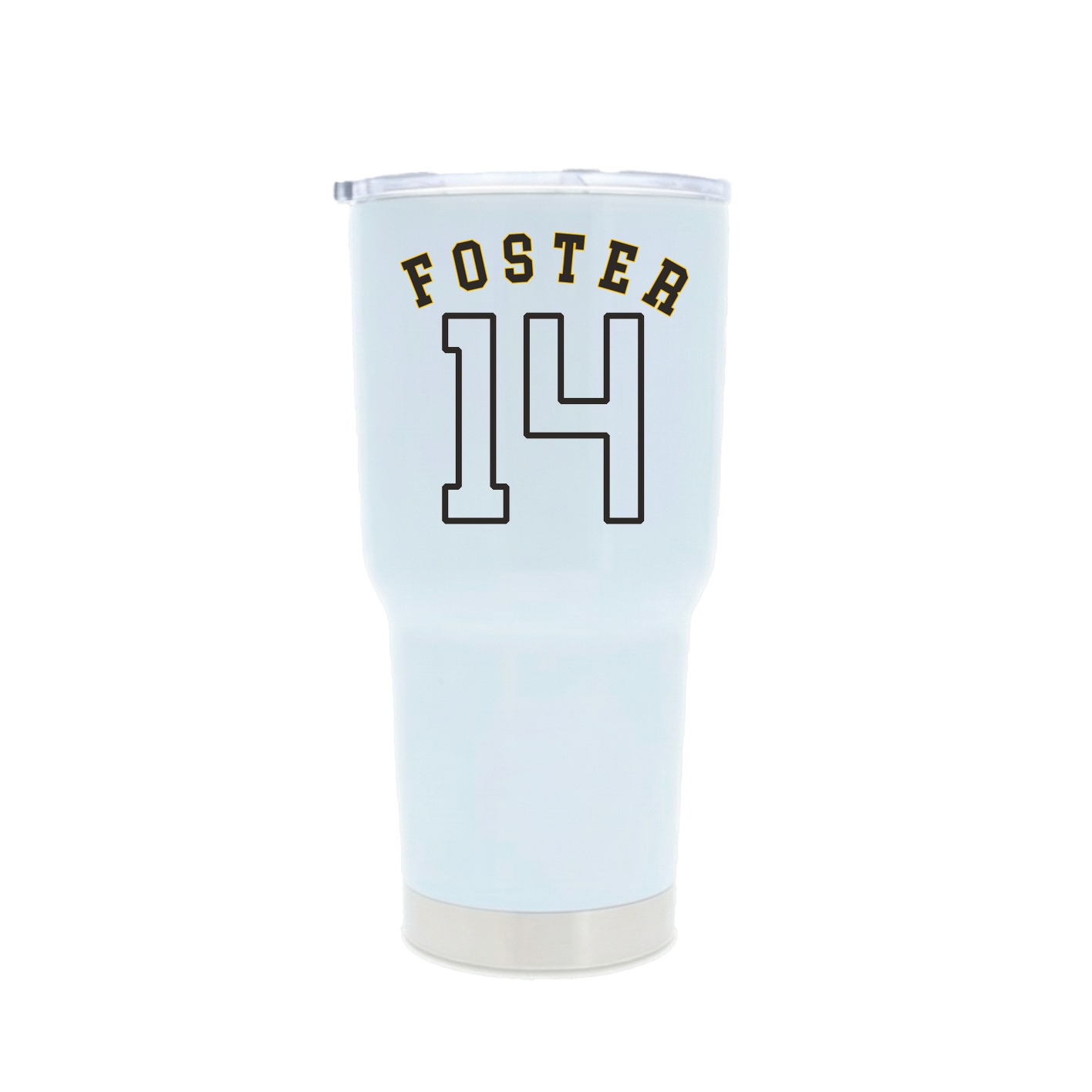 30oz Stainless Steel Tumbler — Shirsey Arch in White