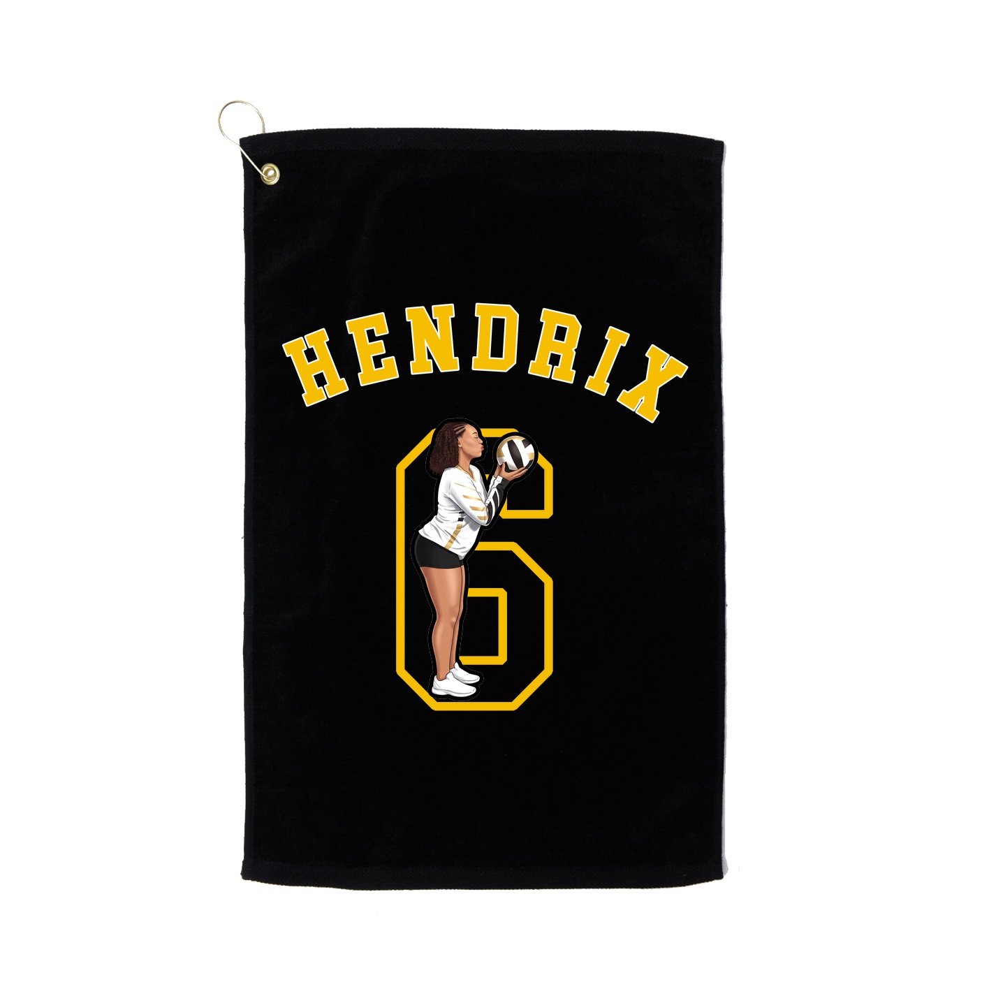 Golf Towel — Shirsey Arch in Black