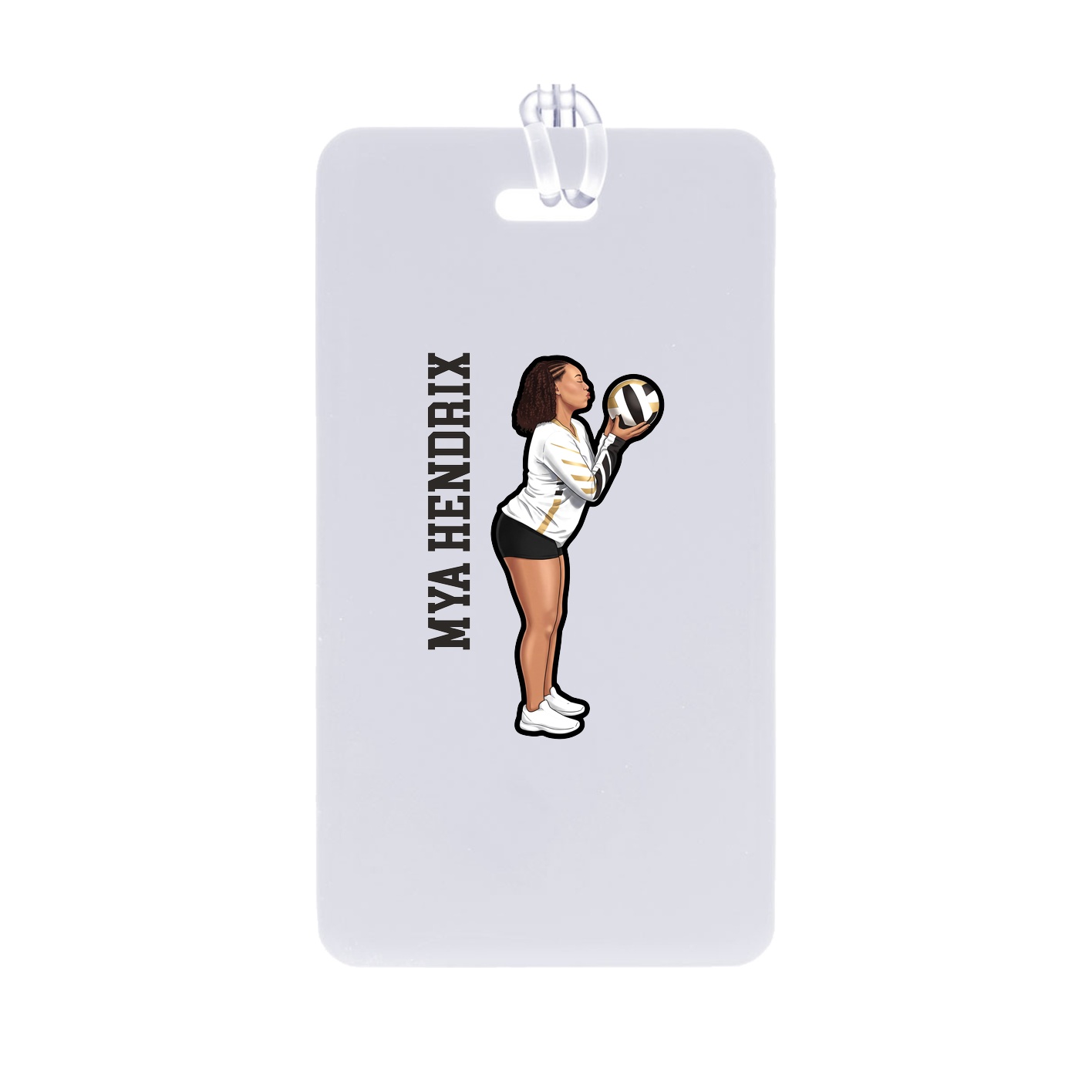 Bag Tag — Name Vertical in Classic