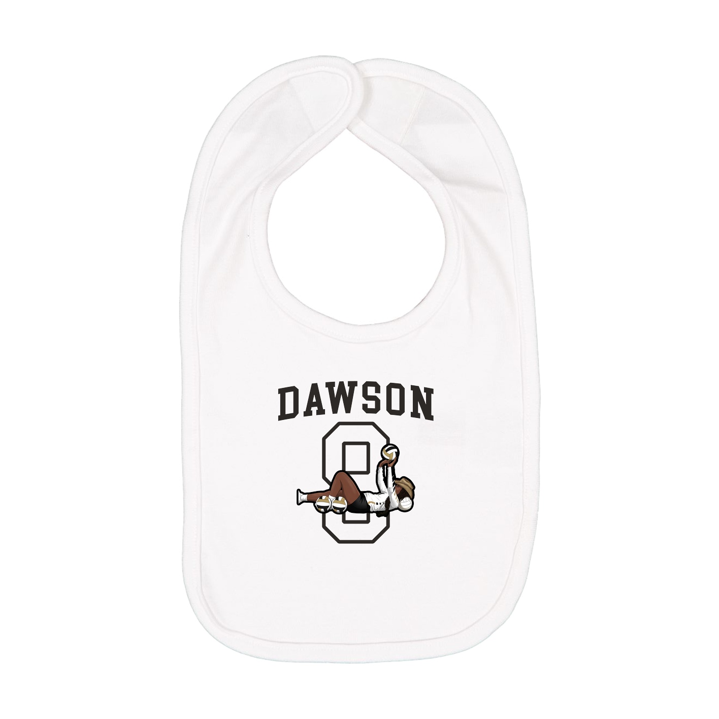 Infant Bib — Shirsey in White