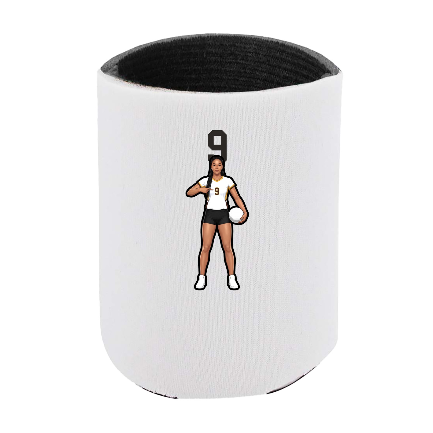 Can Holder — Number Top in White