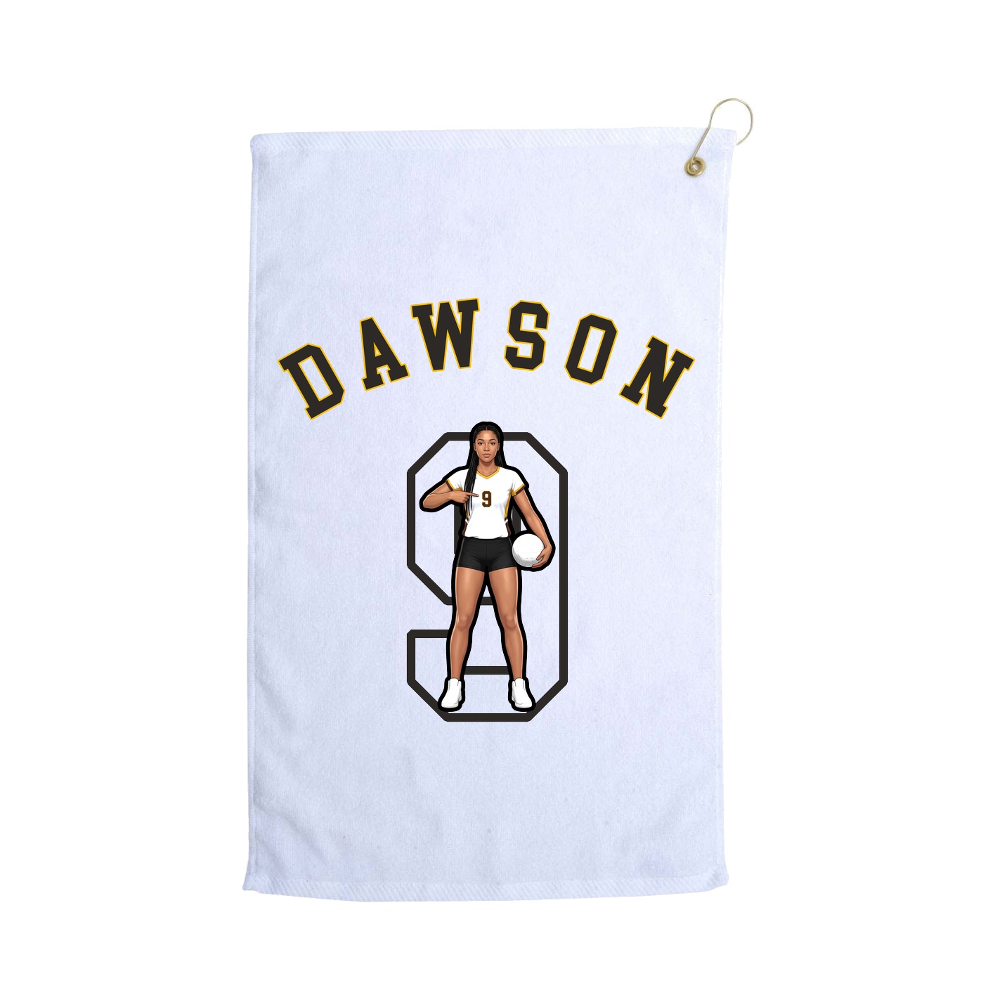 Golf Towel — Shirsey Arch in White