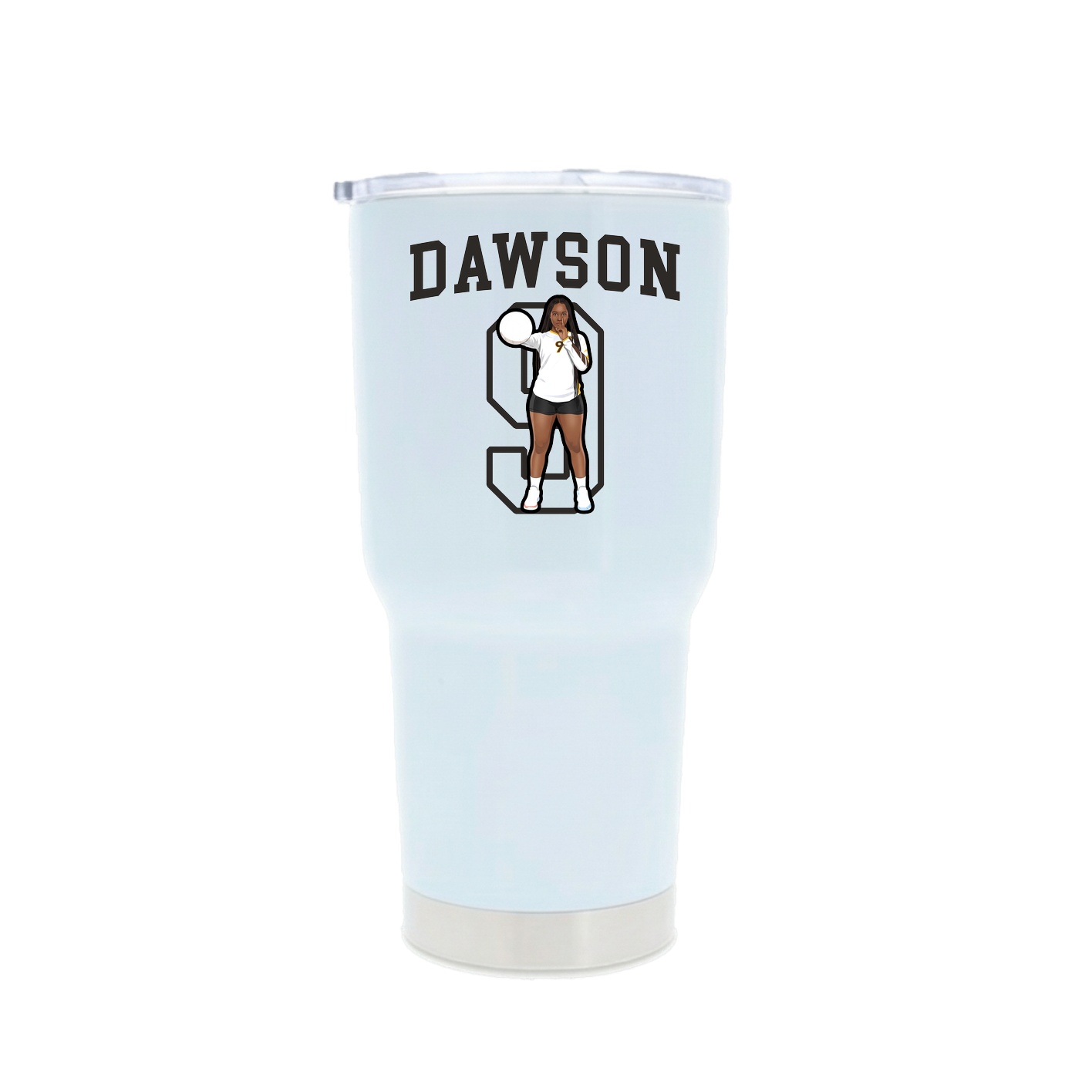 30oz Stainless Steel Tumbler — Shirsey in White