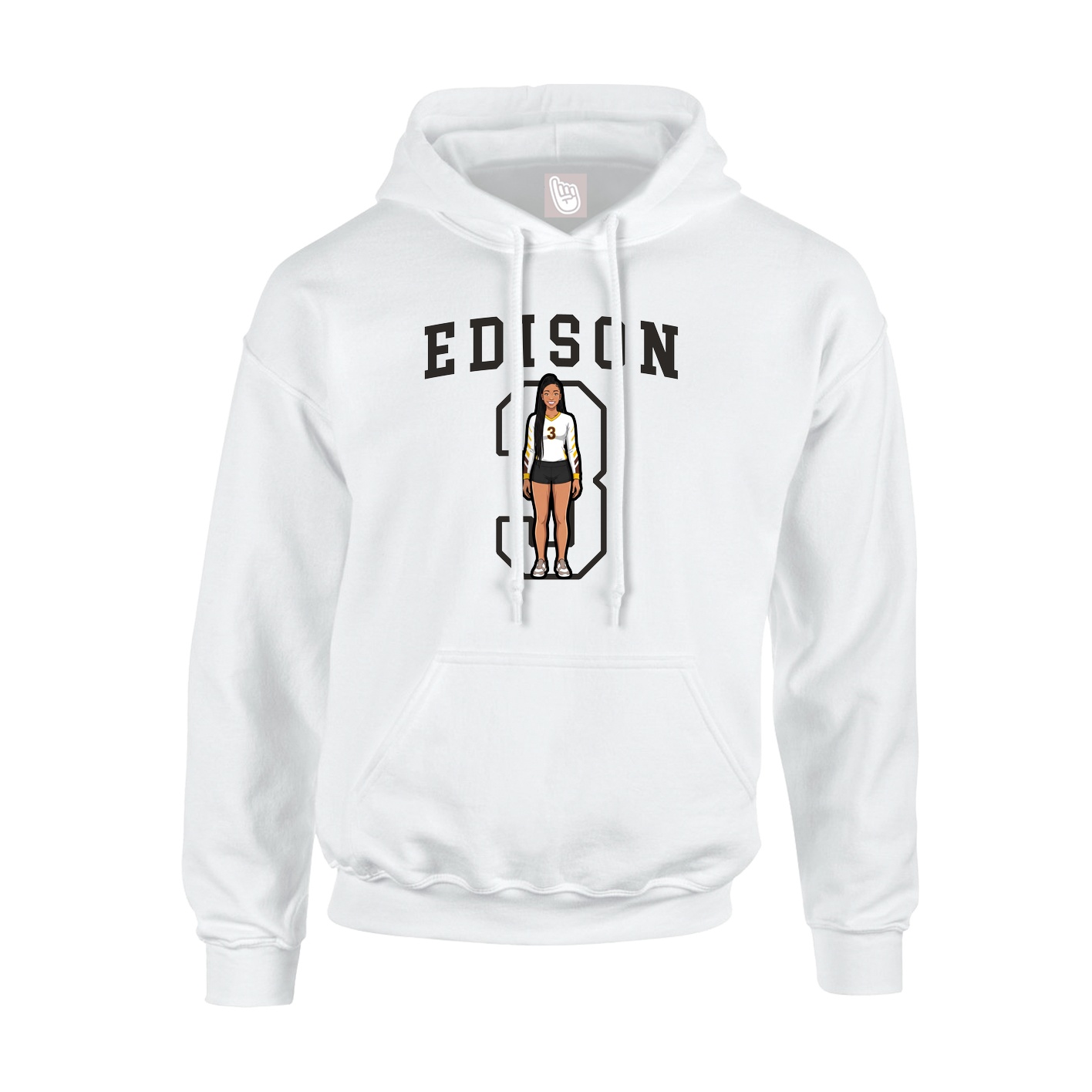 Hoodie — Shirsey in White