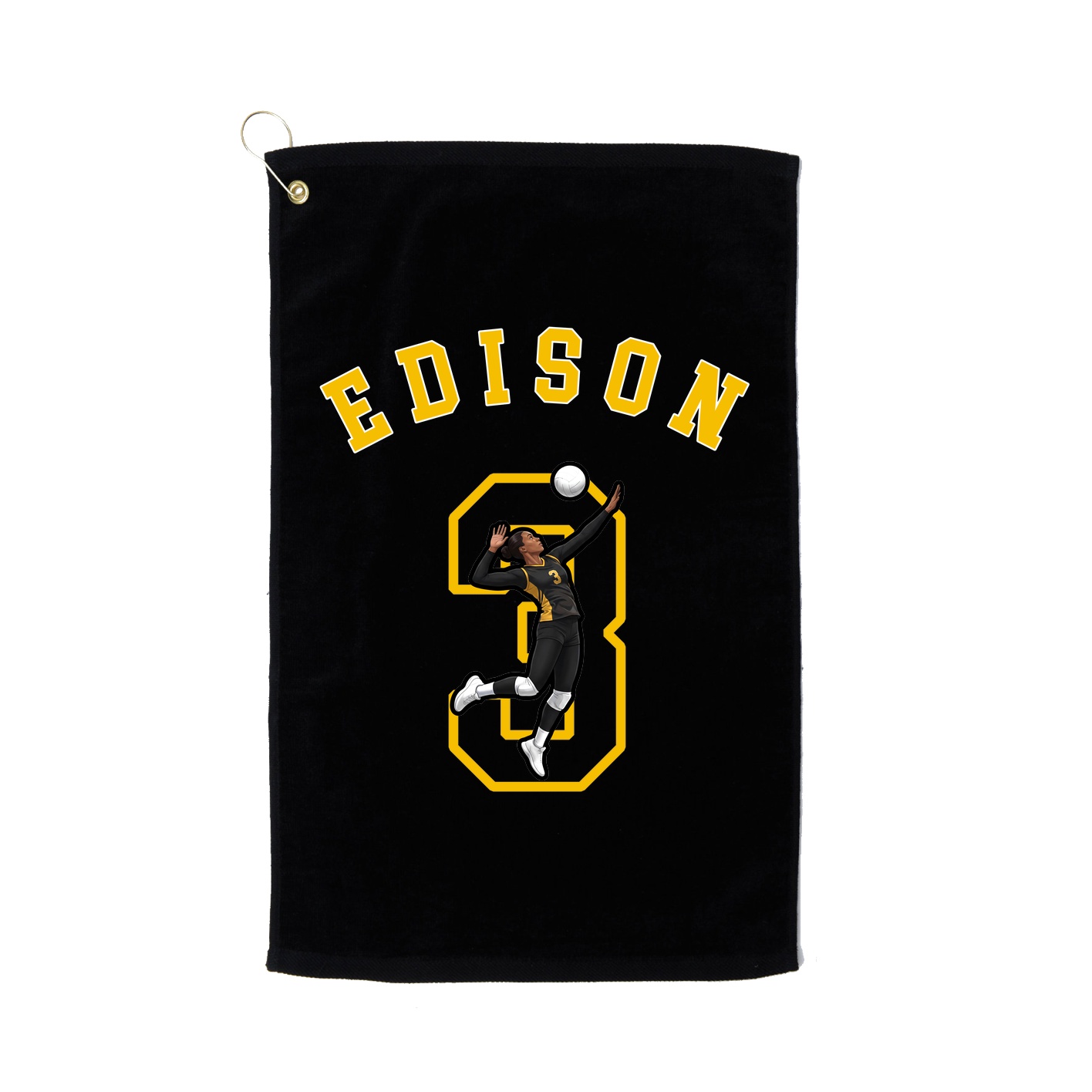 Golf Towel — Shirsey Arch in Black