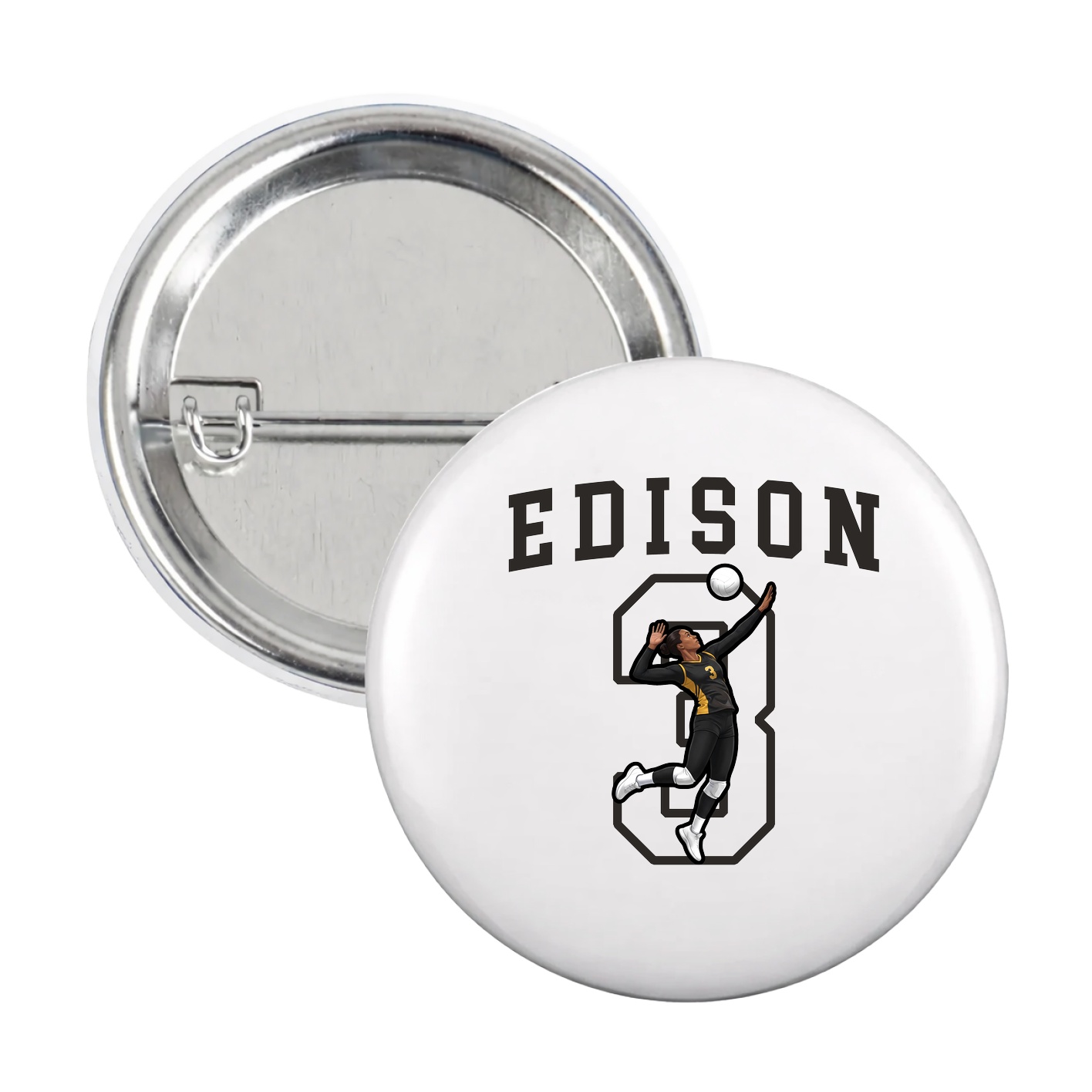 Game Day Button — Shirsey in White