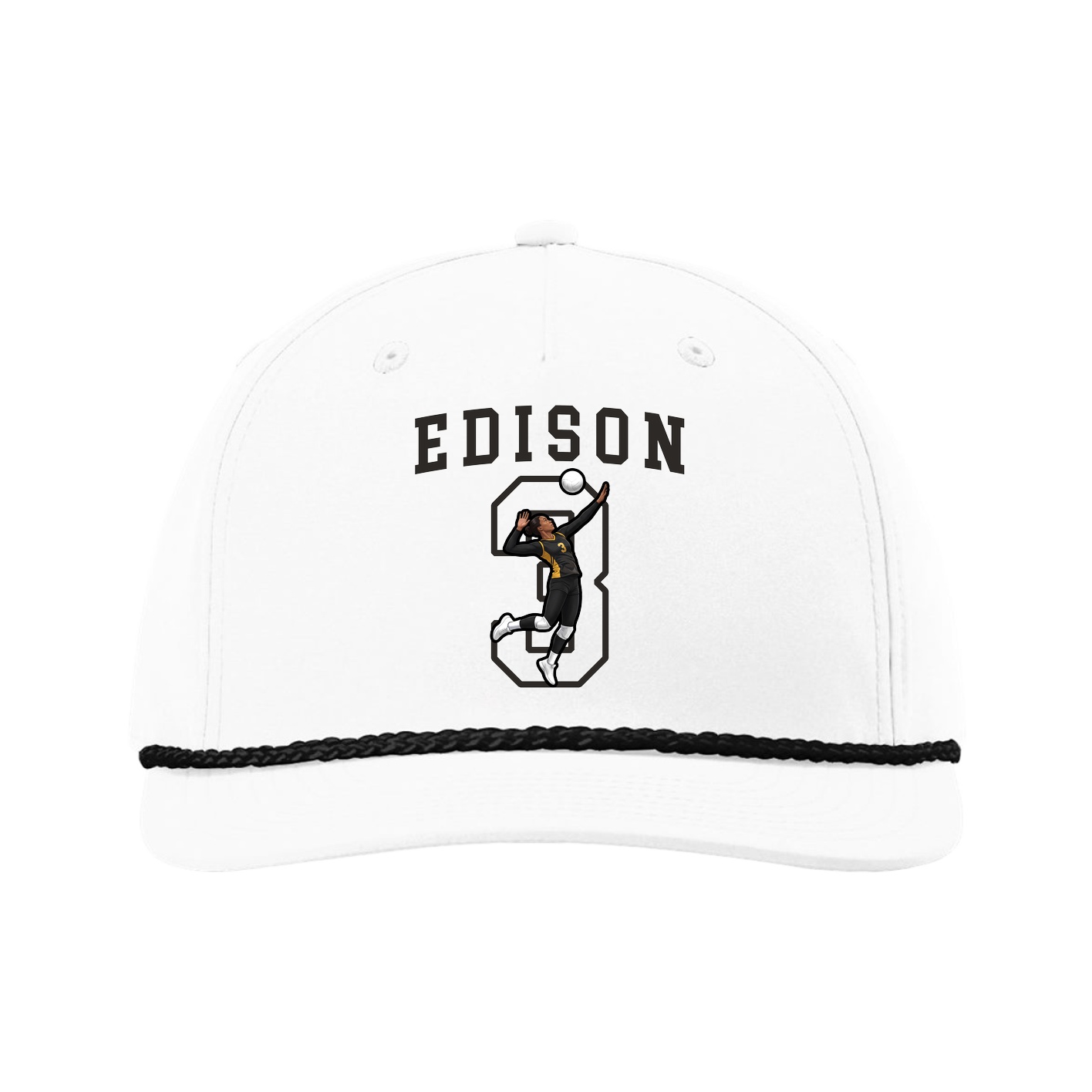 Five-Panel Classic Rope Cap — Shirsey in White