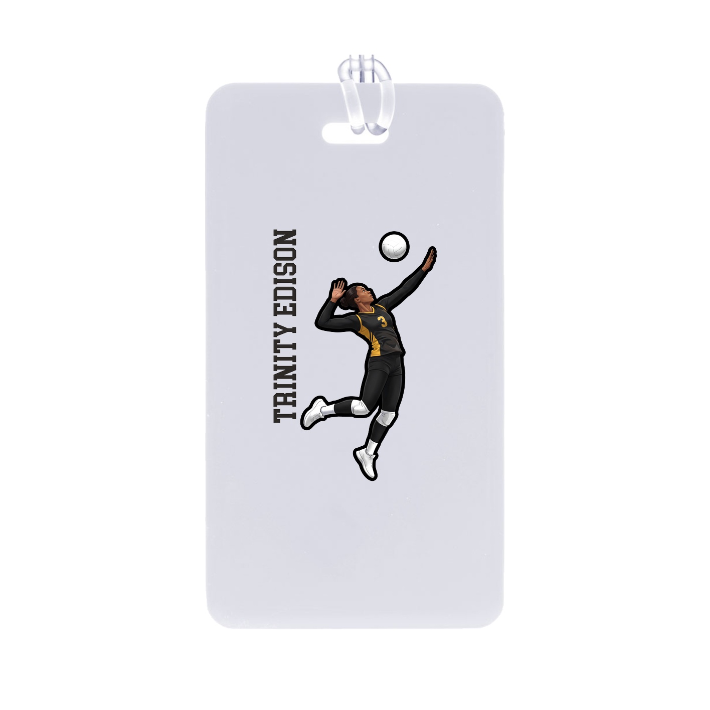 Bag Tag — Name Vertical in Classic