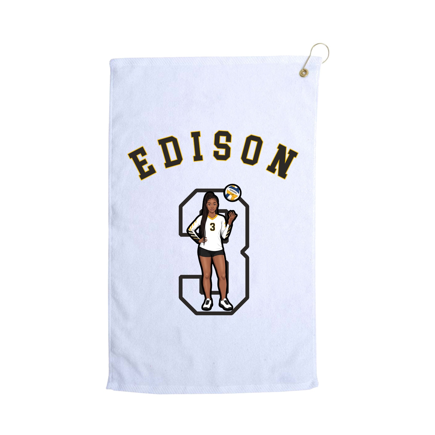 Golf Towel — Shirsey Arch in White