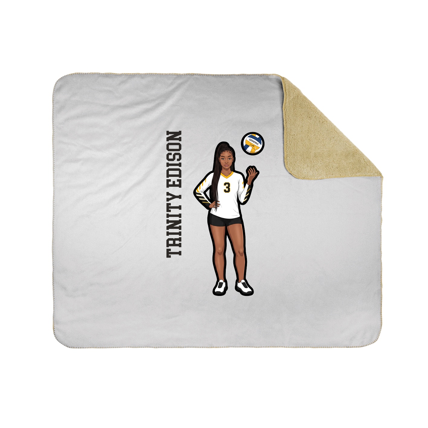 50x60 Sherpa Lined Throw Blanket